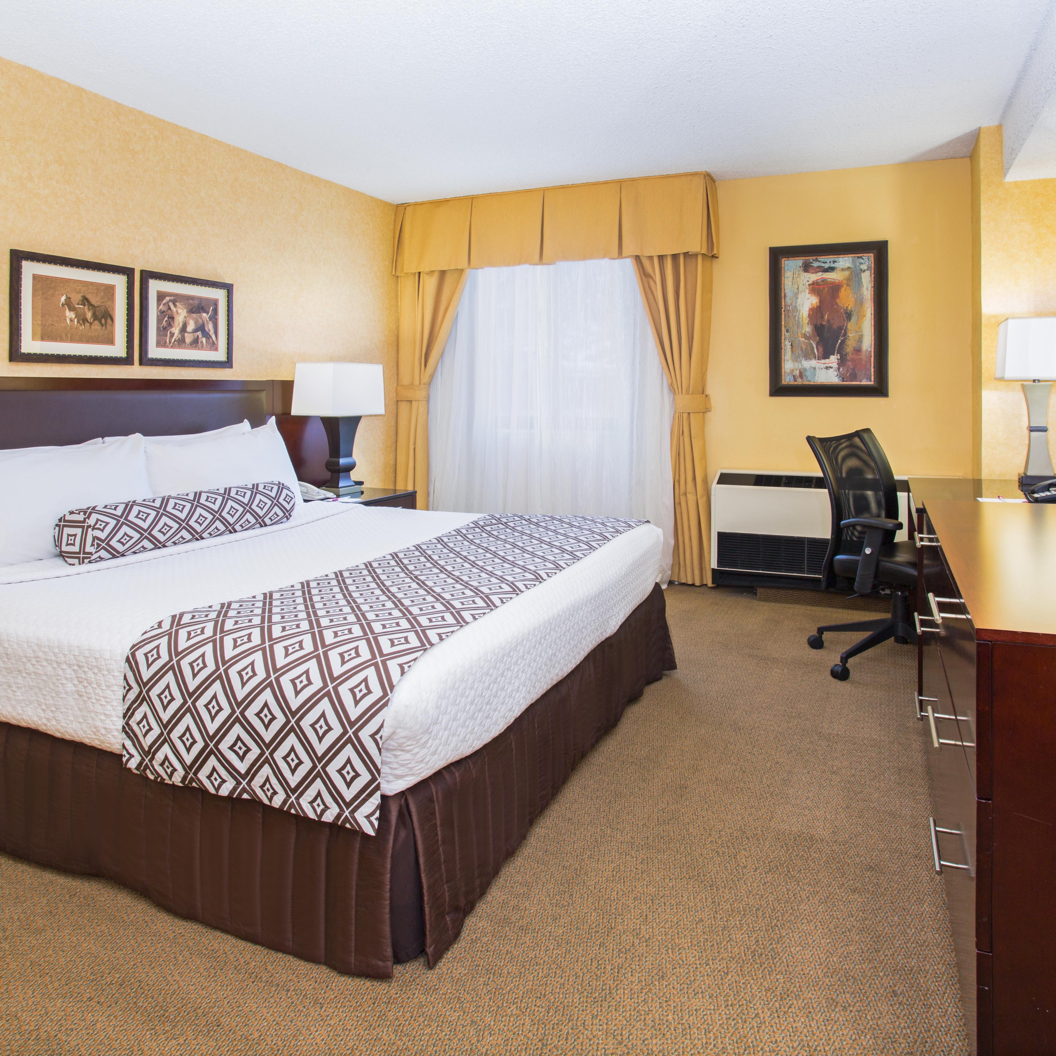 Our king rooms are designed for corporate &amp; leisure traveler alike