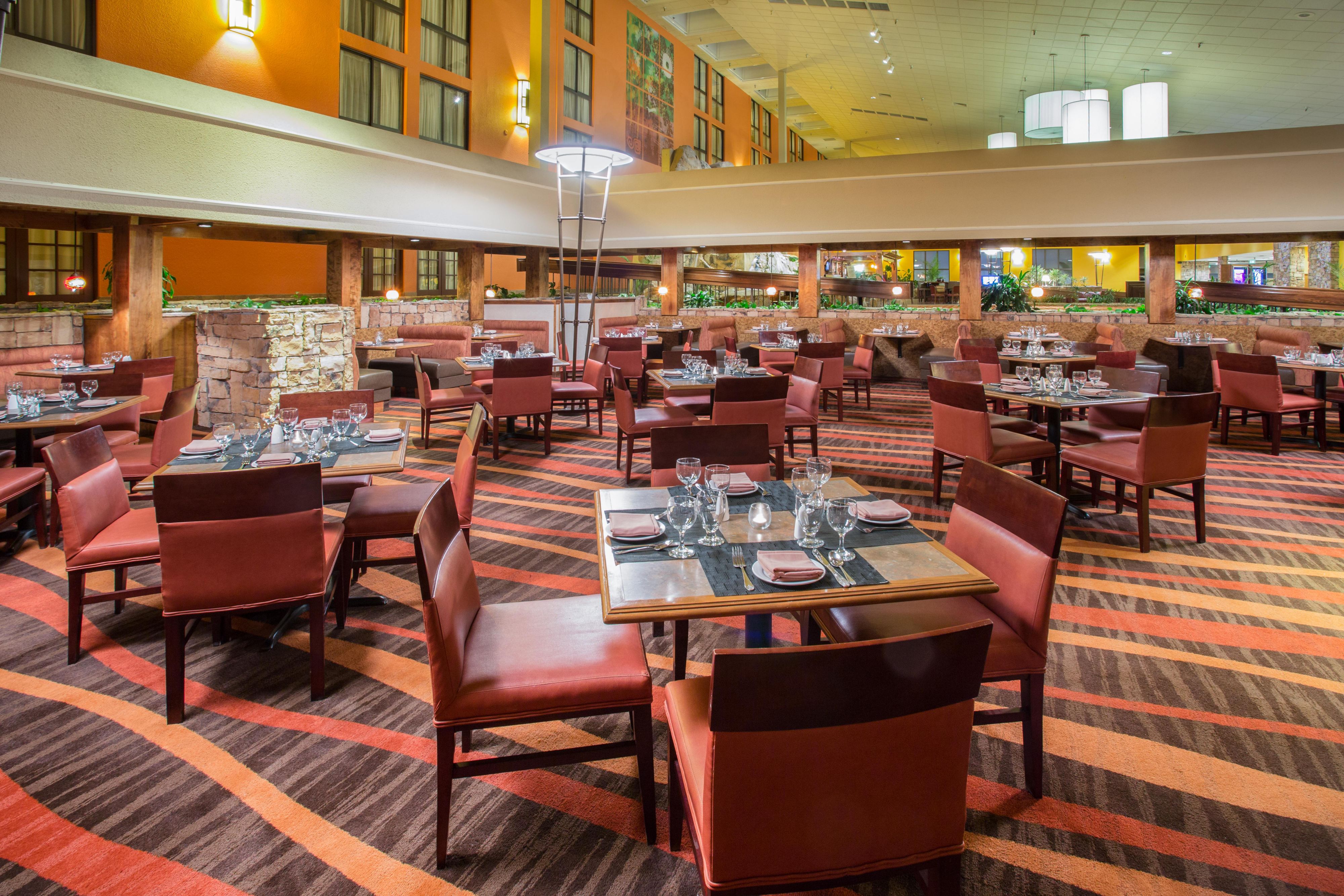 Enjoy gourmet meal at the Terrace Restaurant, near Denver Airport