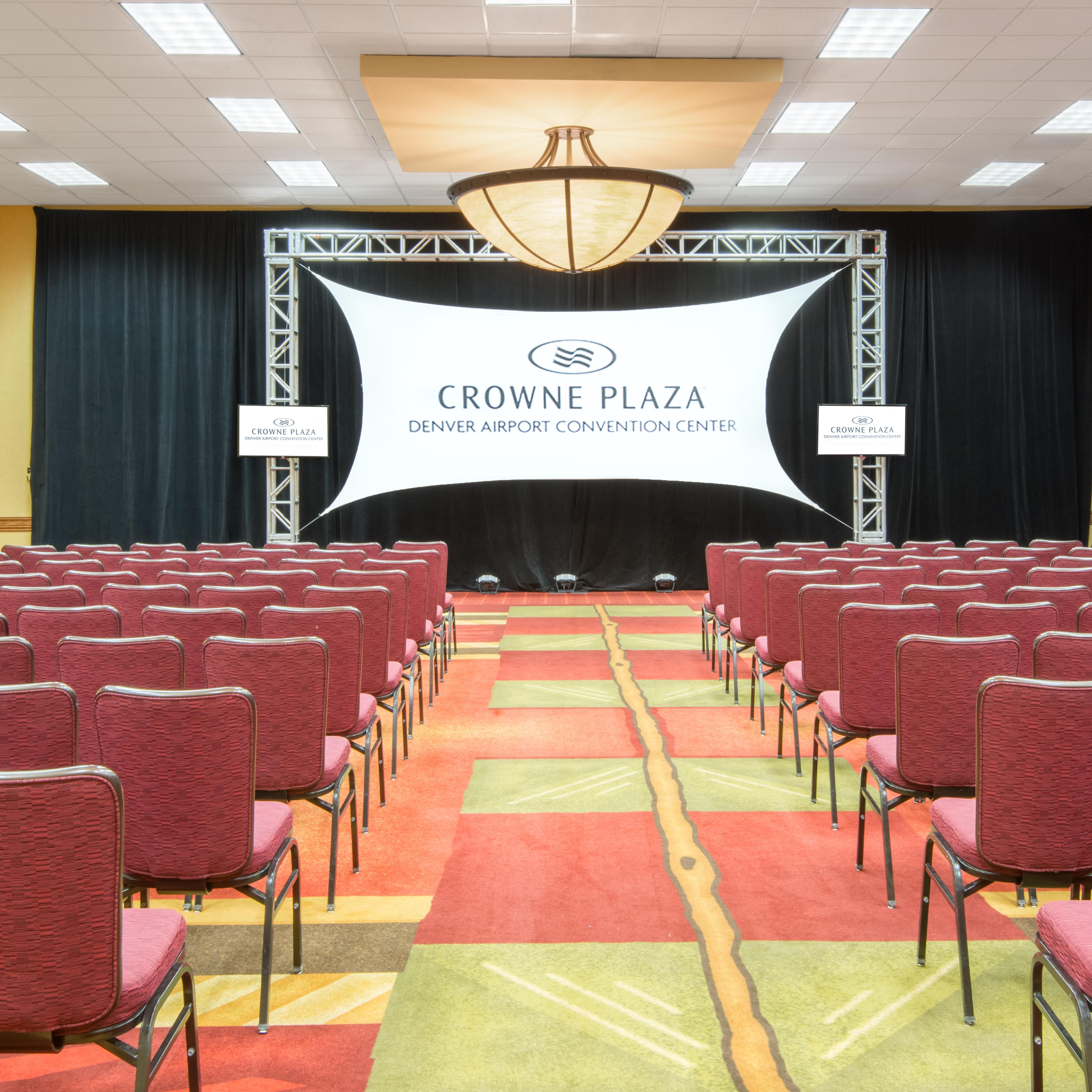 Theater style is perfect for your next big conference.