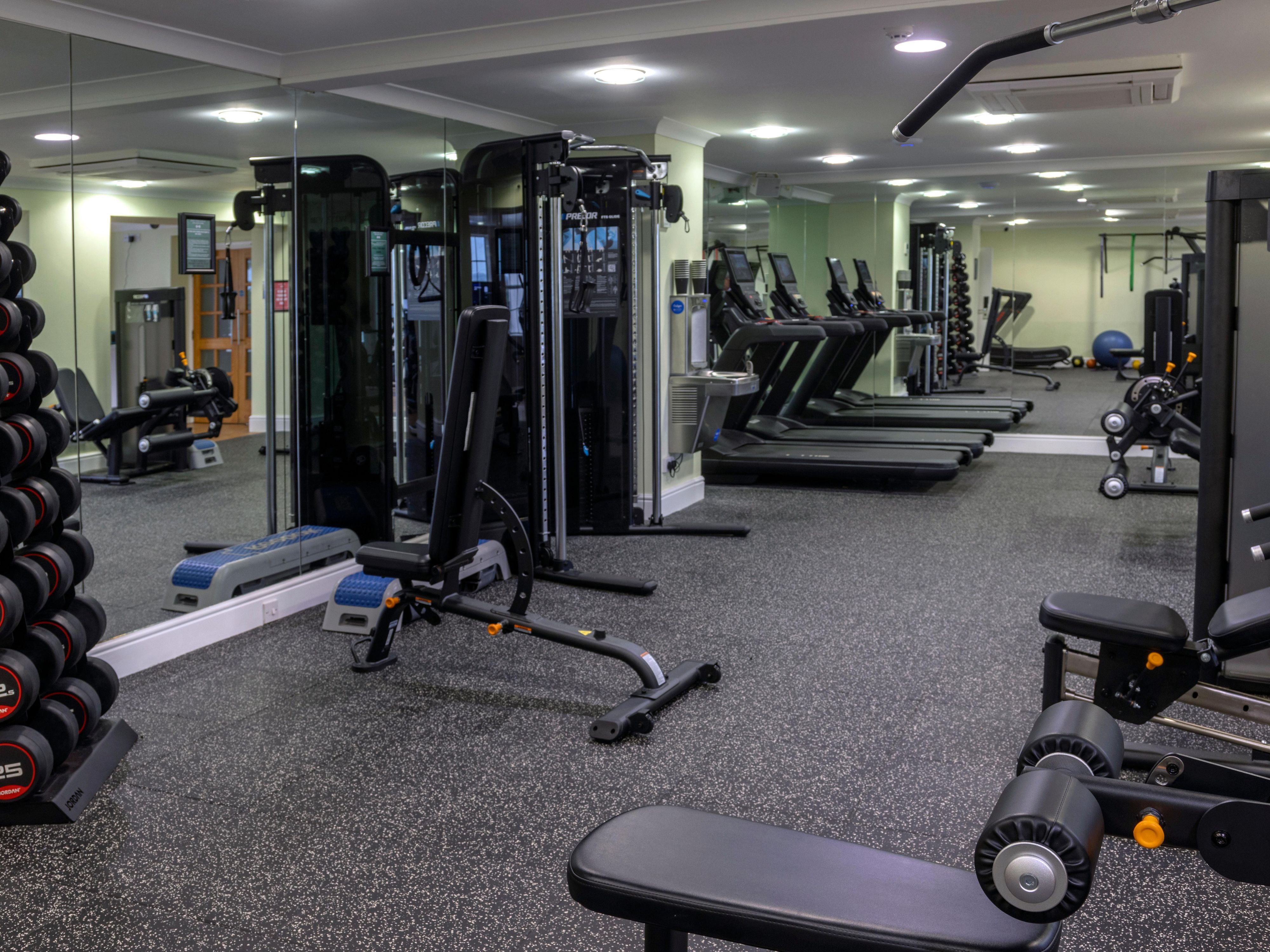 Stay on top of your fitness routine at Crowne Plaza East Midlands' state of the art fitness suite. Equipped with premium Precor and Peloton machines, free weights, and resistance equipment, it’s perfect for a revitalizing workout. Whether you’re energizing in the morning or unwinding after a long day, our fitness suite keeps you on track.