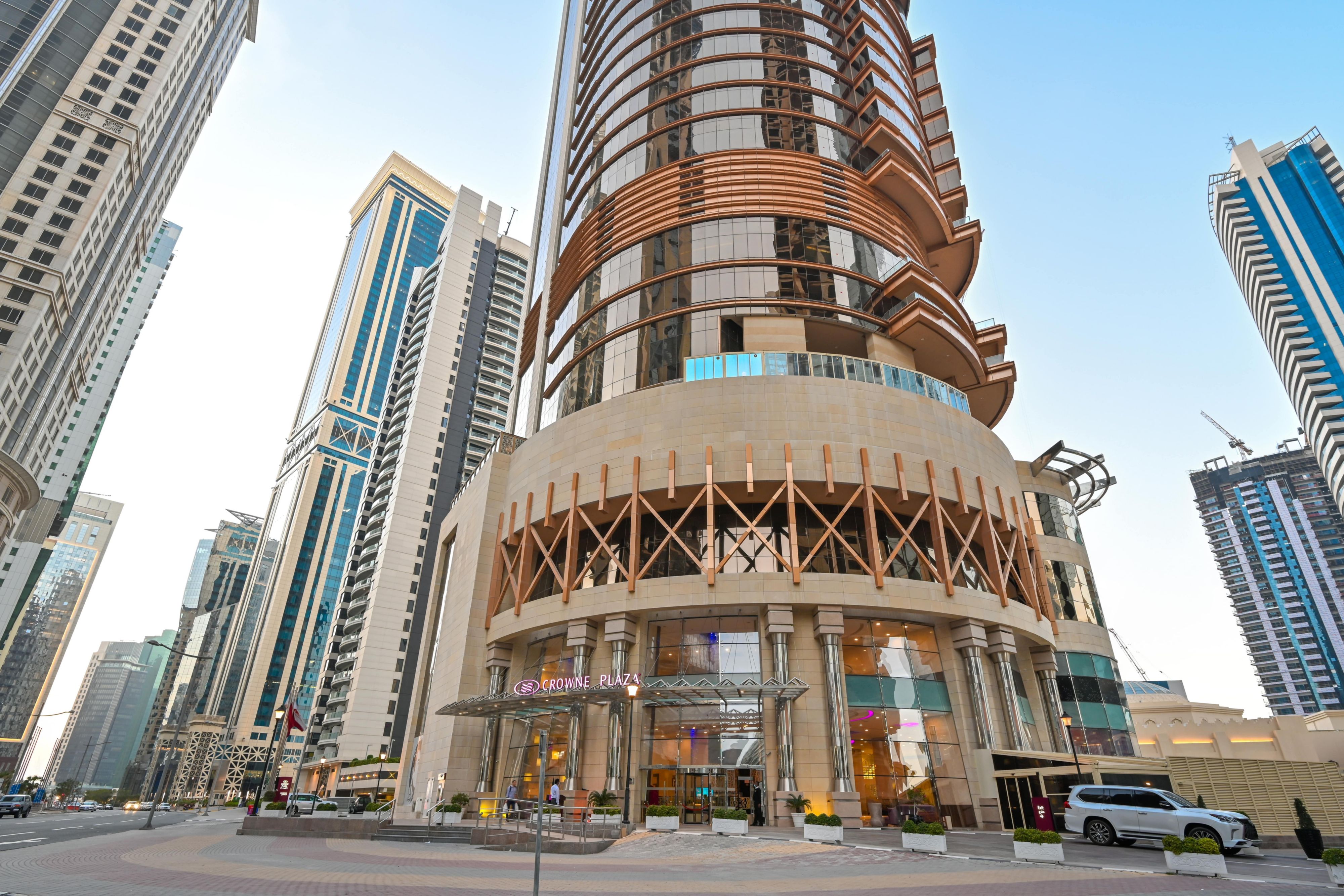 Exterior Feature of Crowne Plaza Doha West Bay hotel