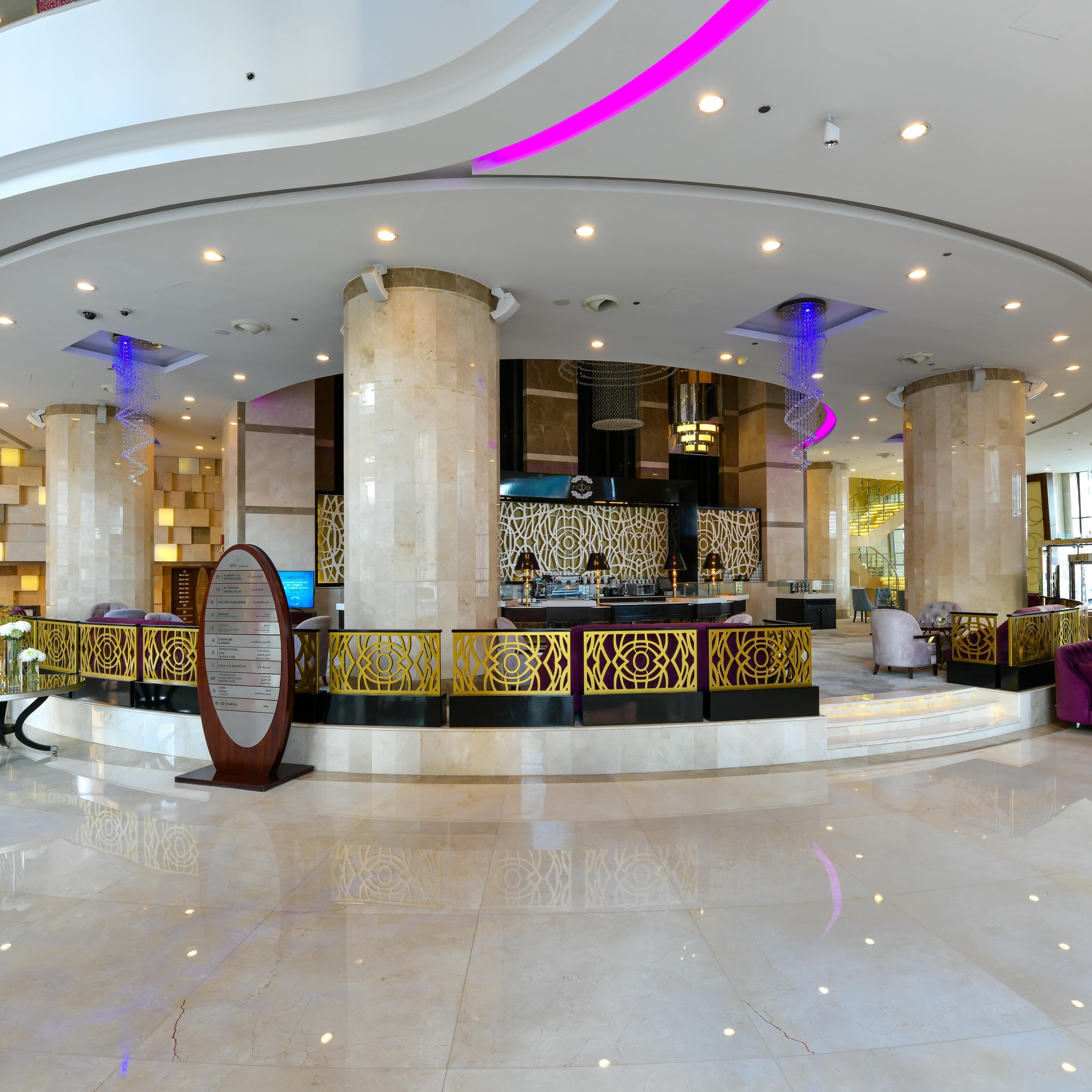 Hotel Lobby panaromic view