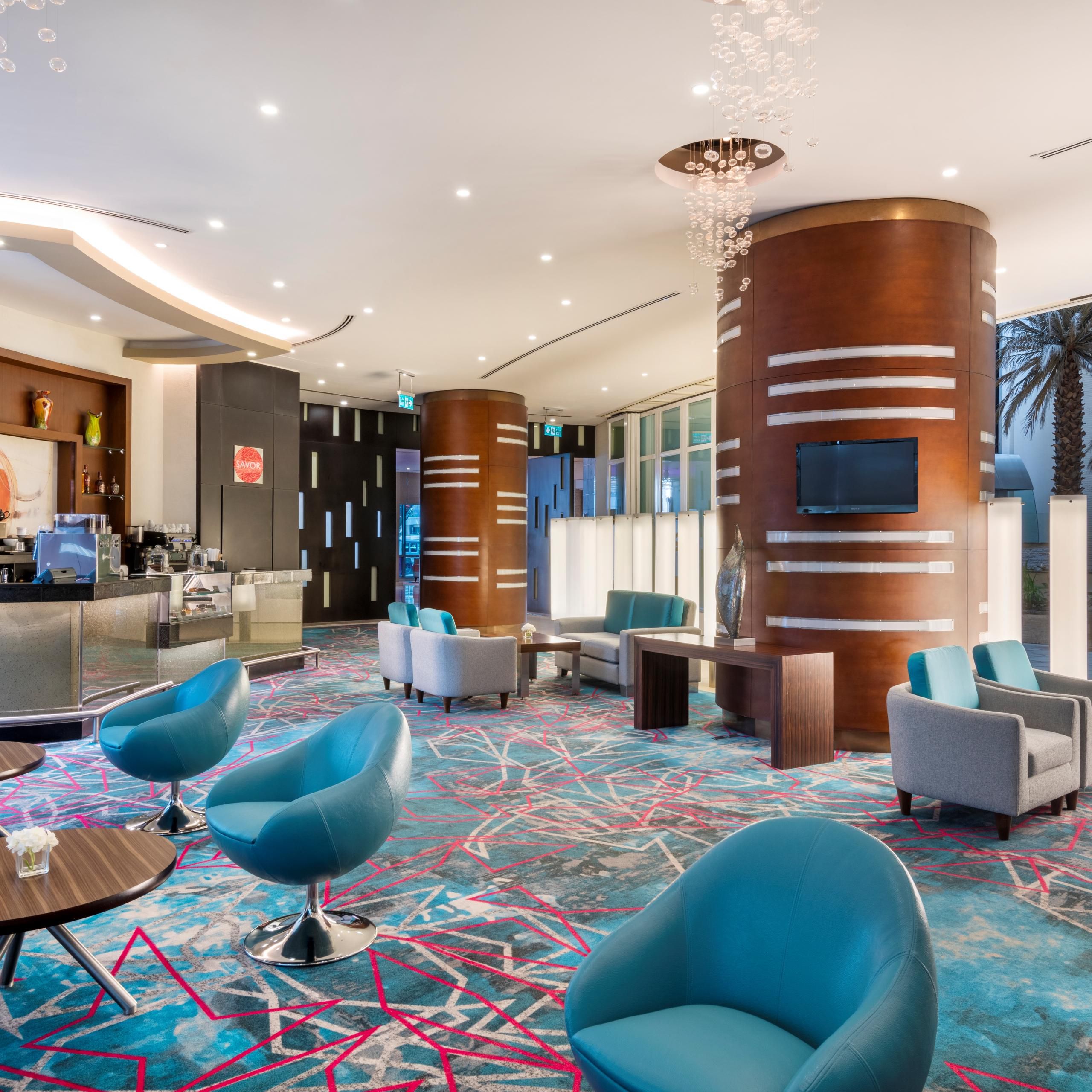 Savor is our lobby lounge, great for a casual business meeting.