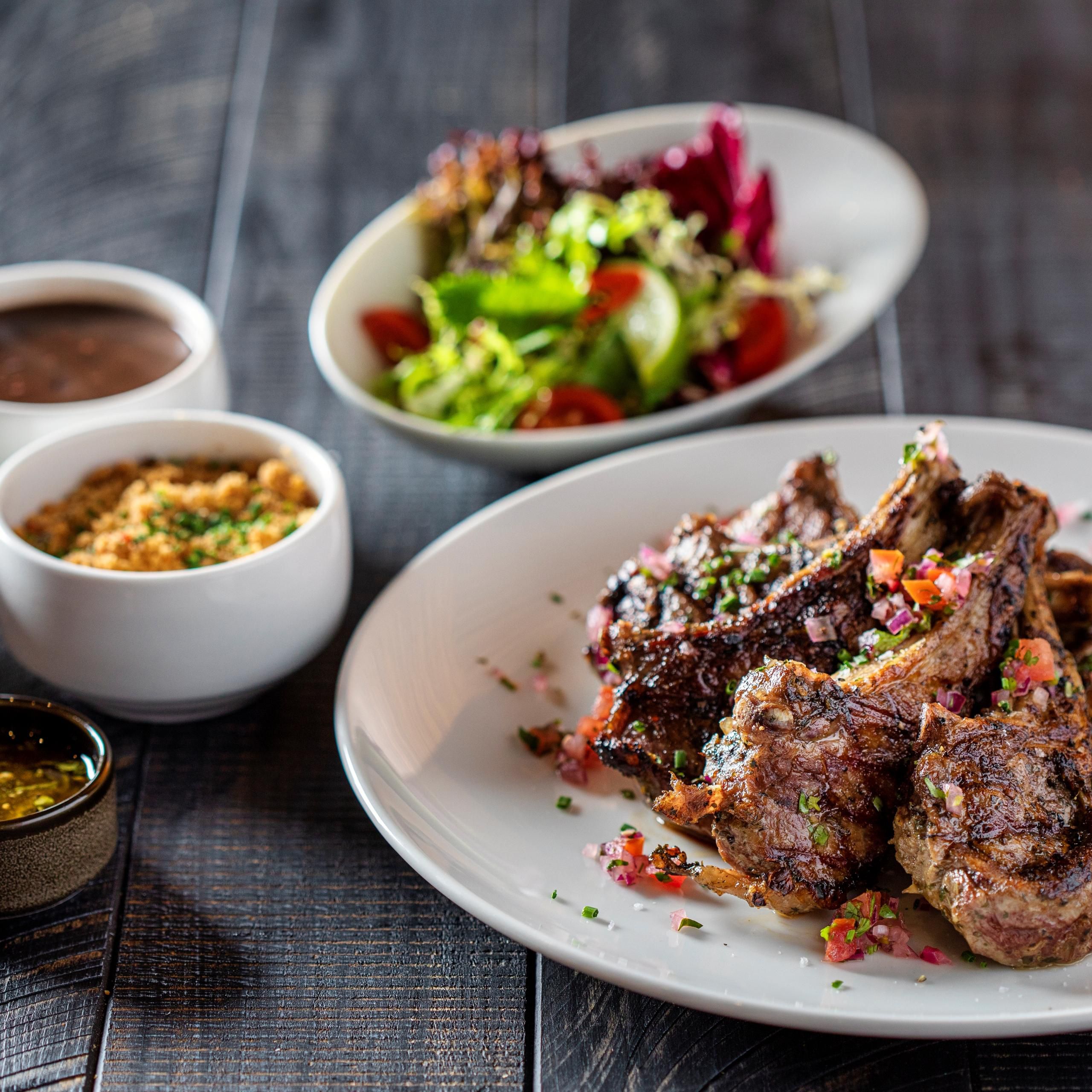 Lamb chops grilled and flavoured to perfection