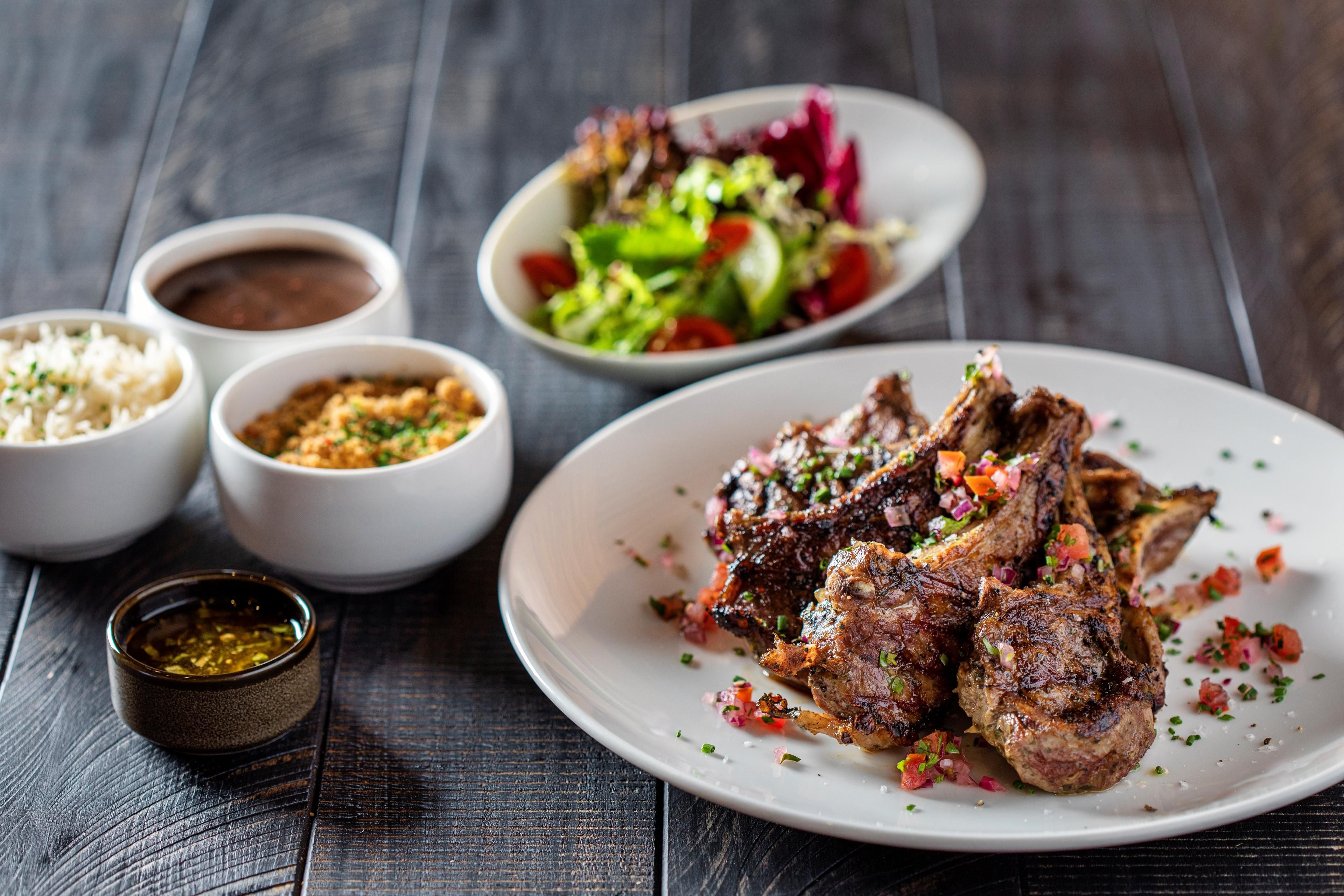 Lamb chops grilled and flavoured to perfection