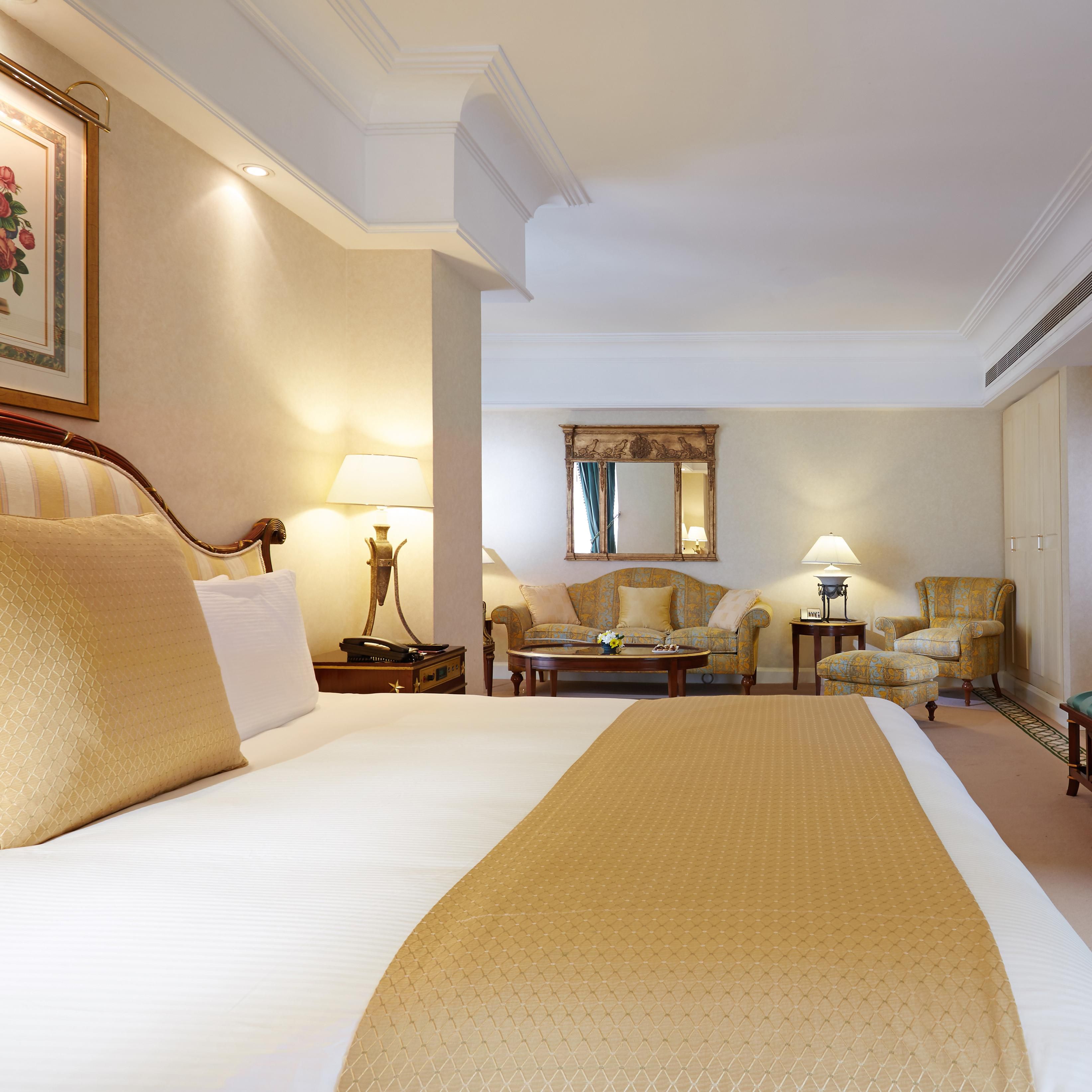 The stylish Presidential Suite gives you 125 sqm of space