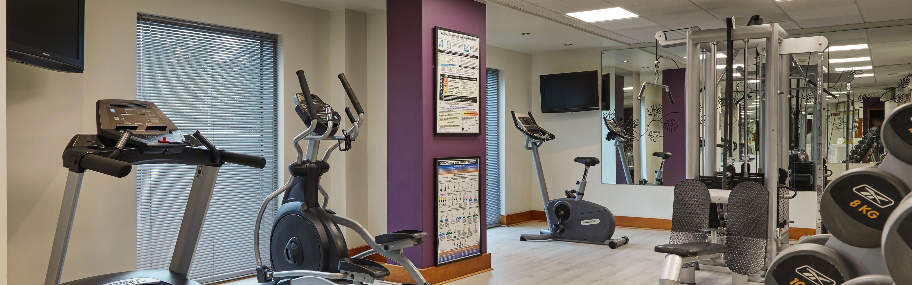 Continue your workout regimen in our 24 hour fitness center