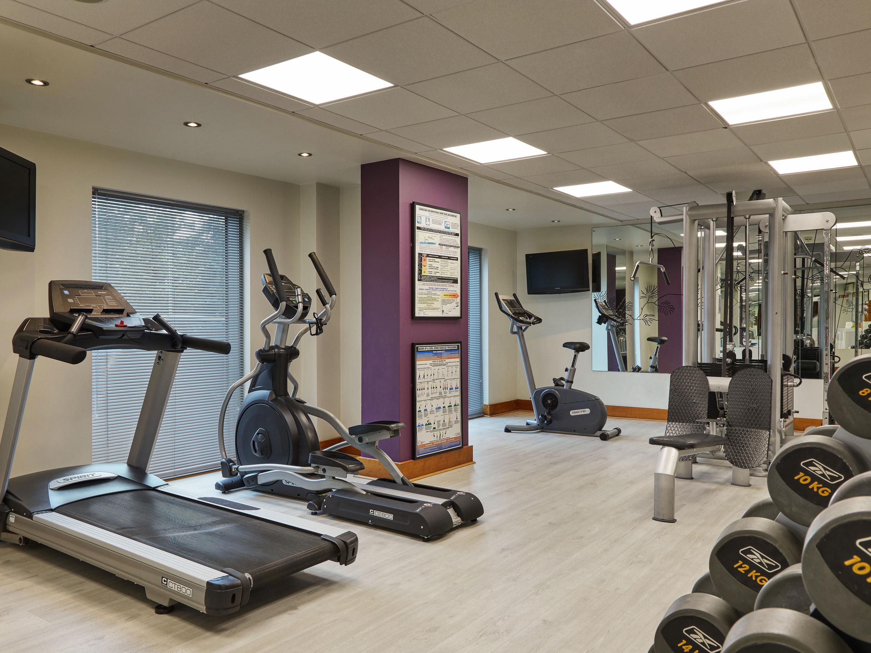 Continue your workout regimen in our 24 hour fitness center
