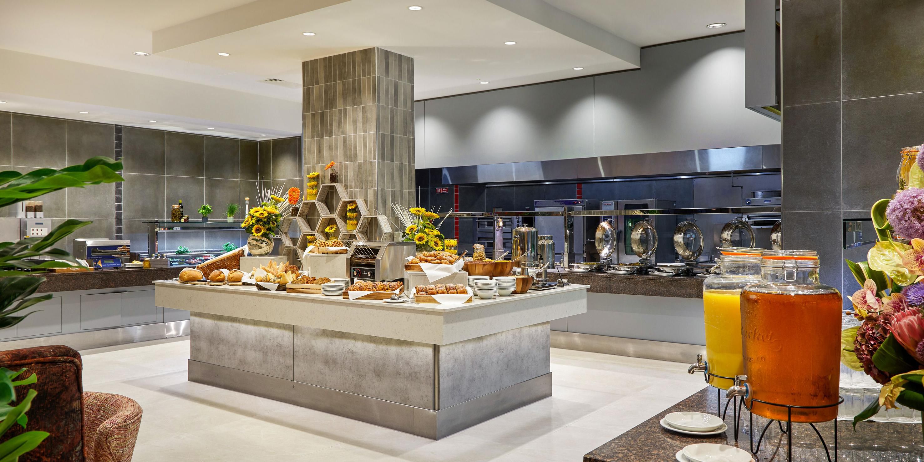 Indulge in a wide selection of food in our Irish Breakfast Buffet.
