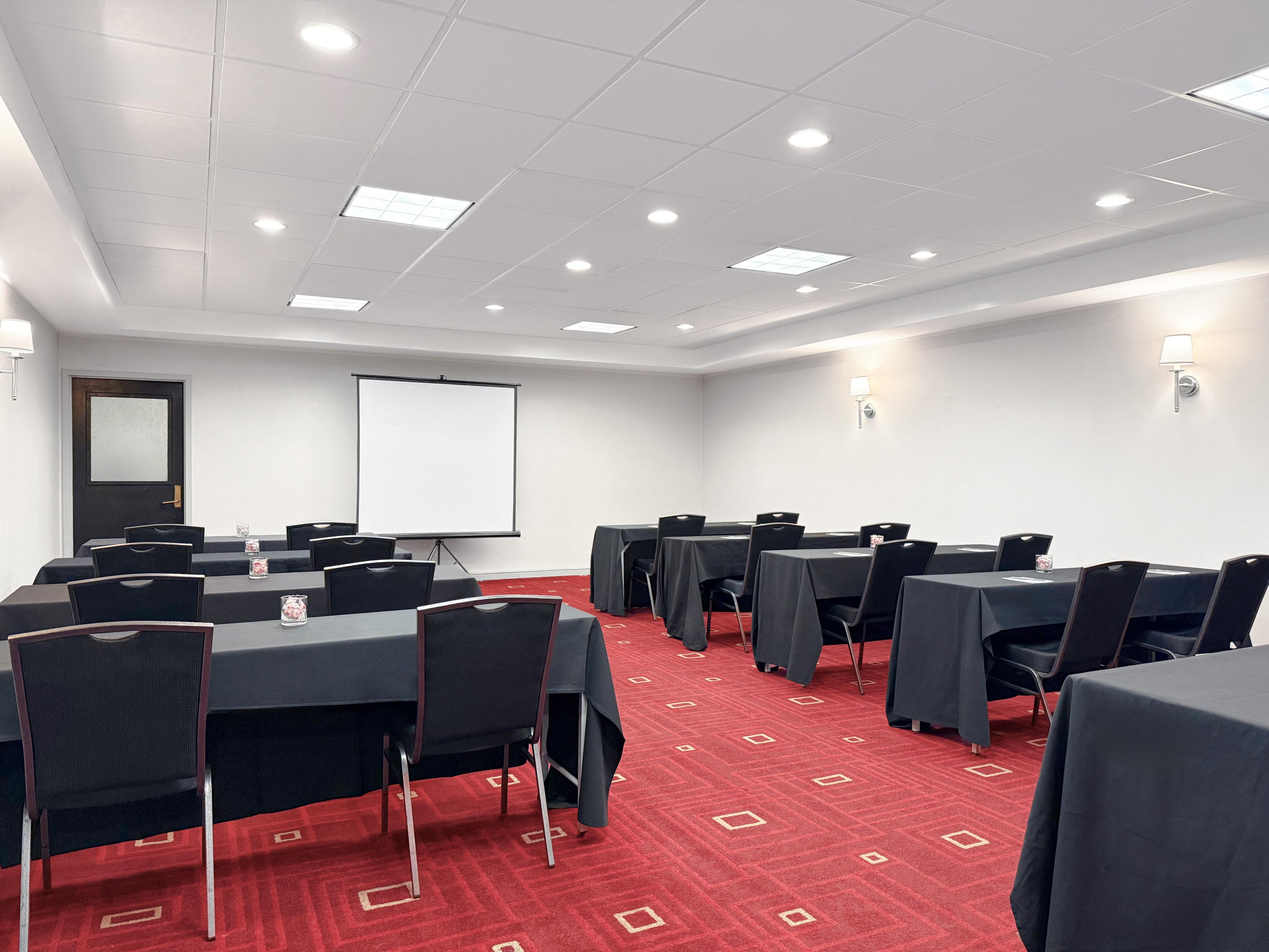 On-site AV equipment to support presentations, services, and entertainment.
