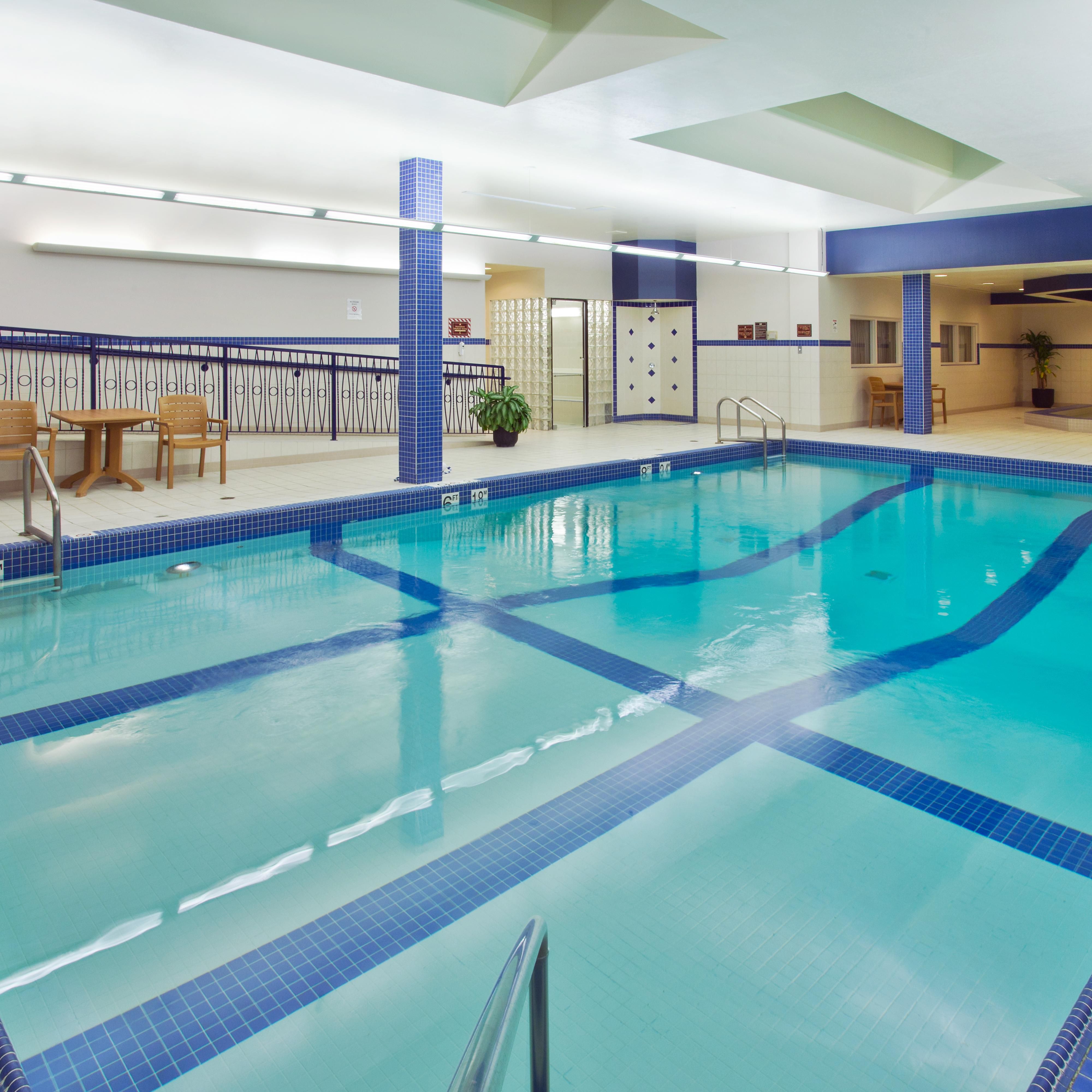 Have a morning or afternoon dip in our indoor swimming pool