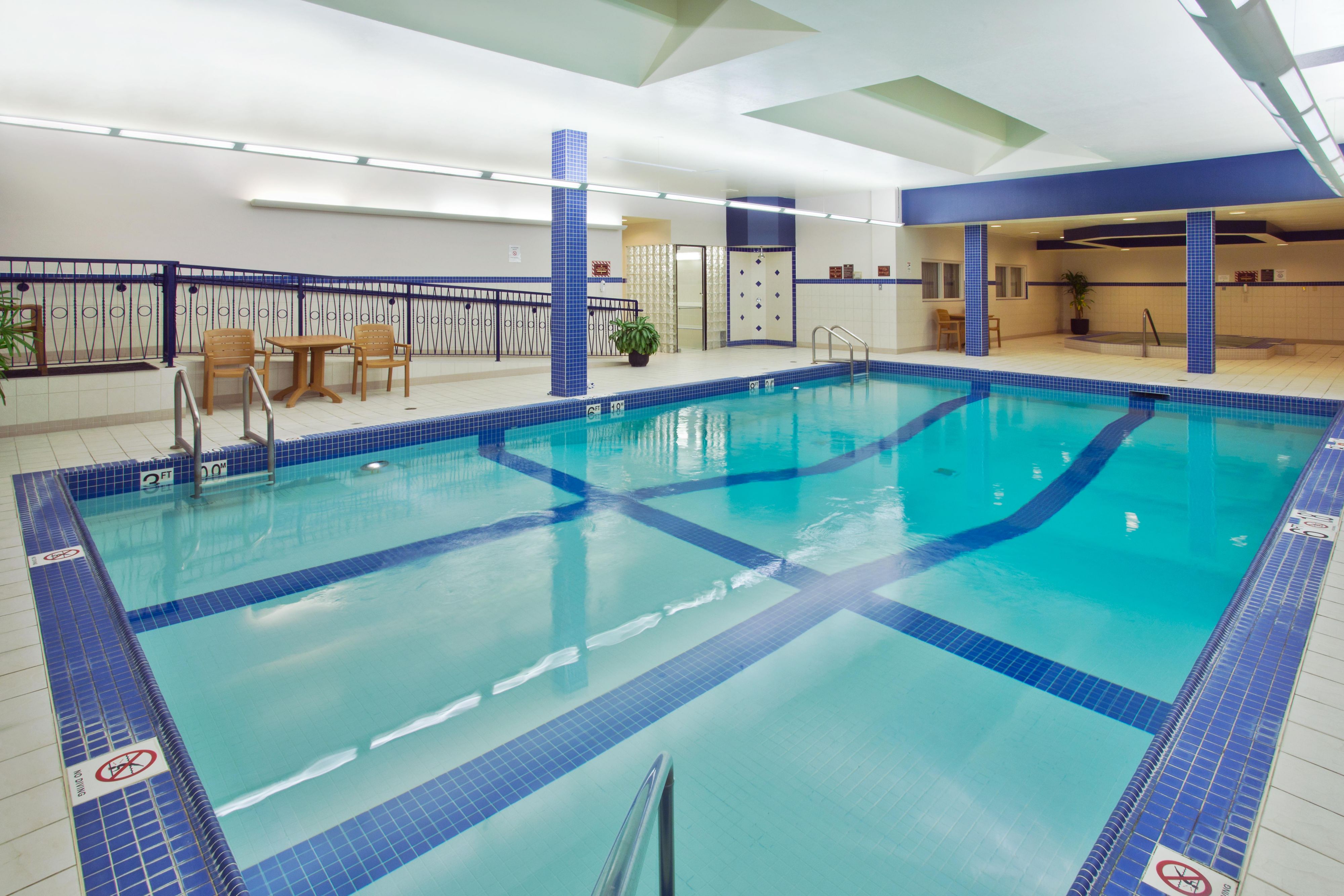Have a morning or afternoon dip in our indoor swimming pool