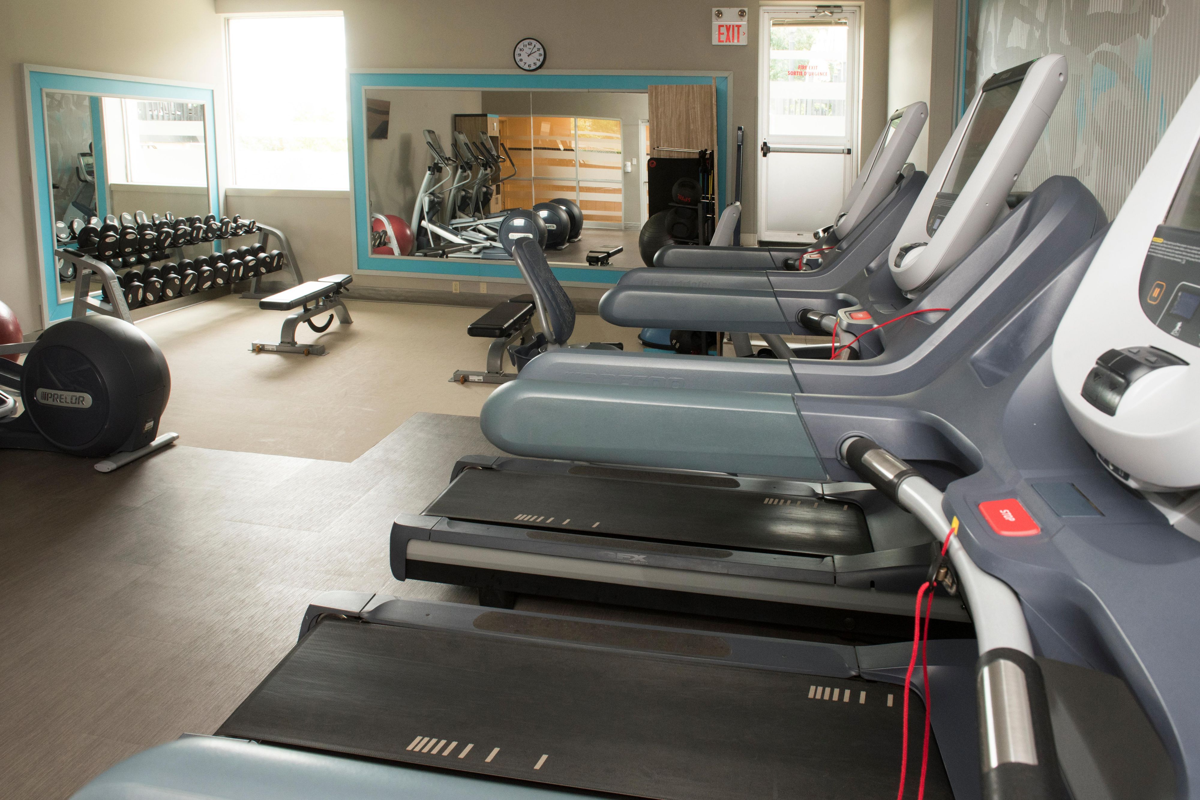 Continue your workout regimen at our fitness center