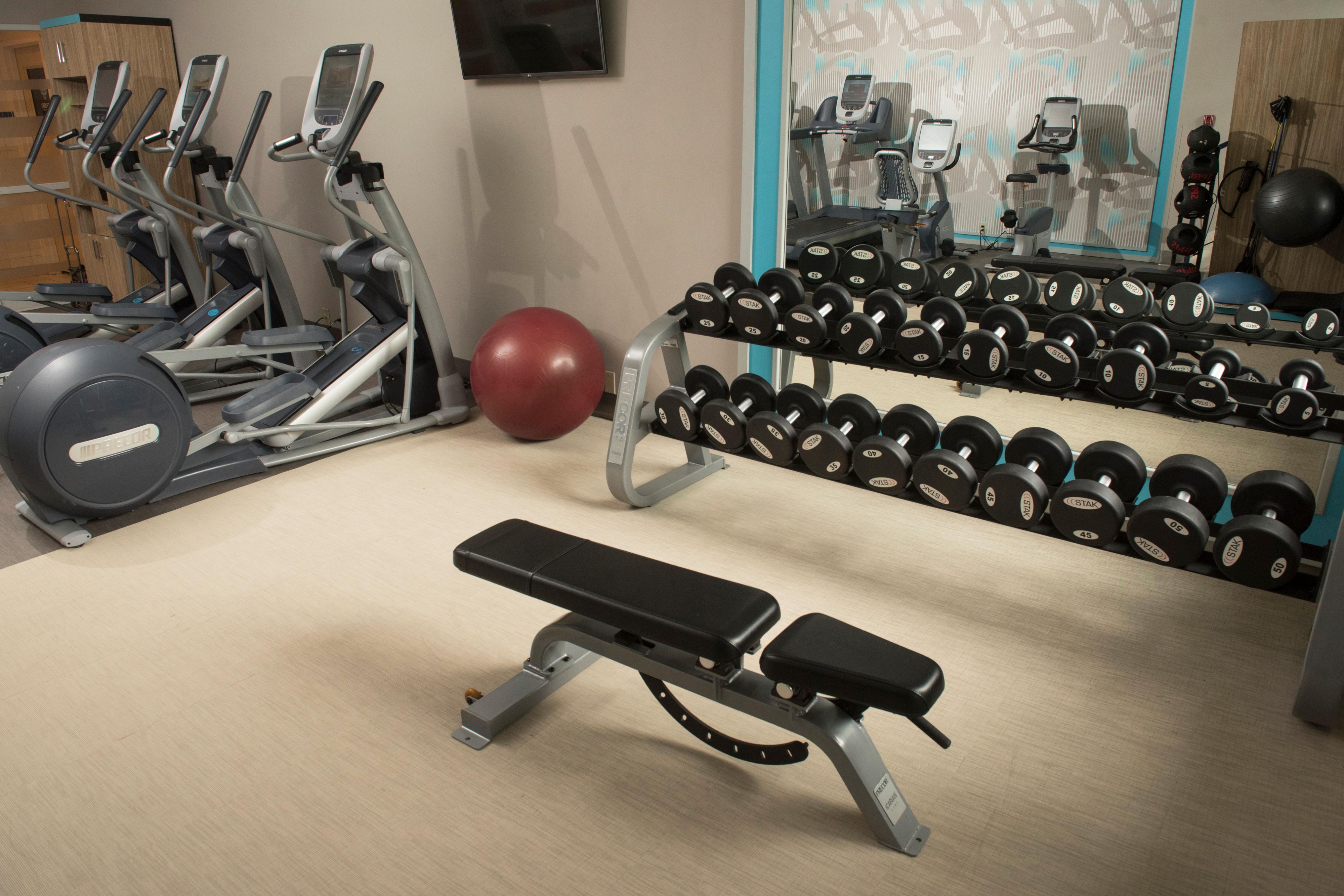 Work up a sweat in the Fitness Center
