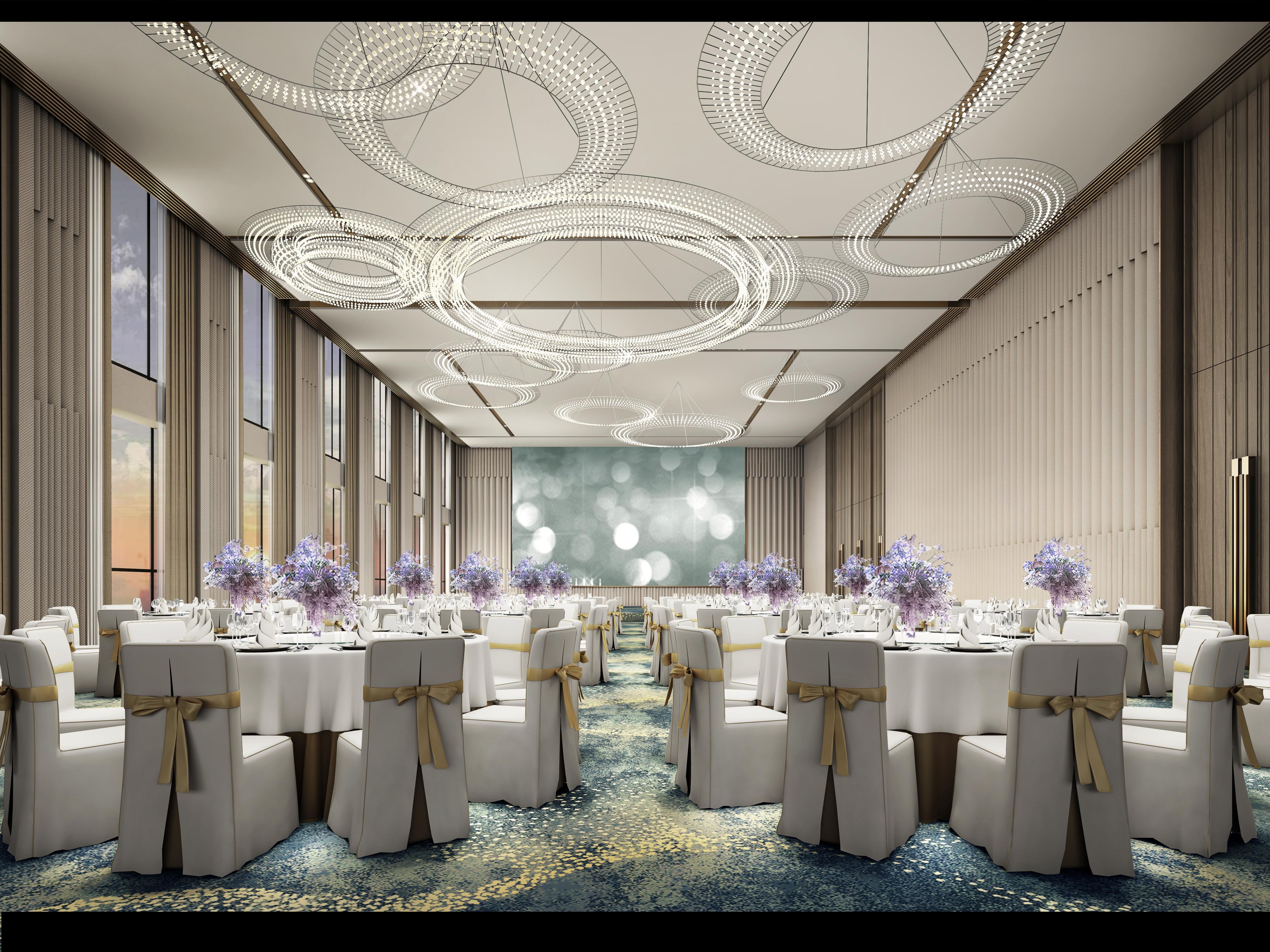 The 538-square-meter Ballroom, featuring a pleasant view of the natural garden, can accommodate 500 people for cocktails. All meeting rooms are equipped with advanced multimedia audio-visual systems.