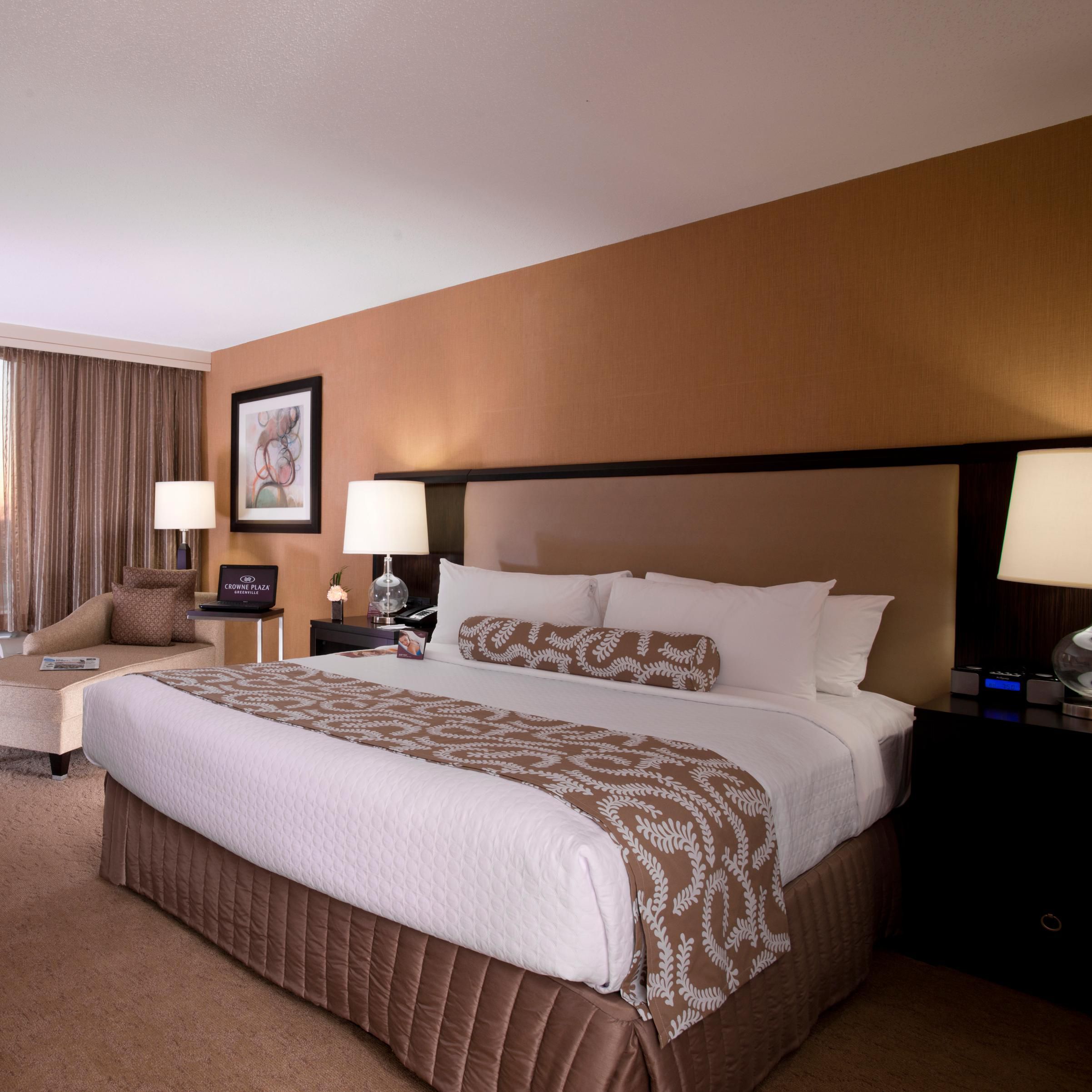 Enjoy a King bed after a concert at Bon Secours Area!