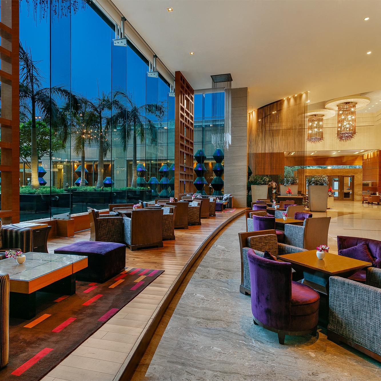 Lobby Lounge with Central Courtyard View