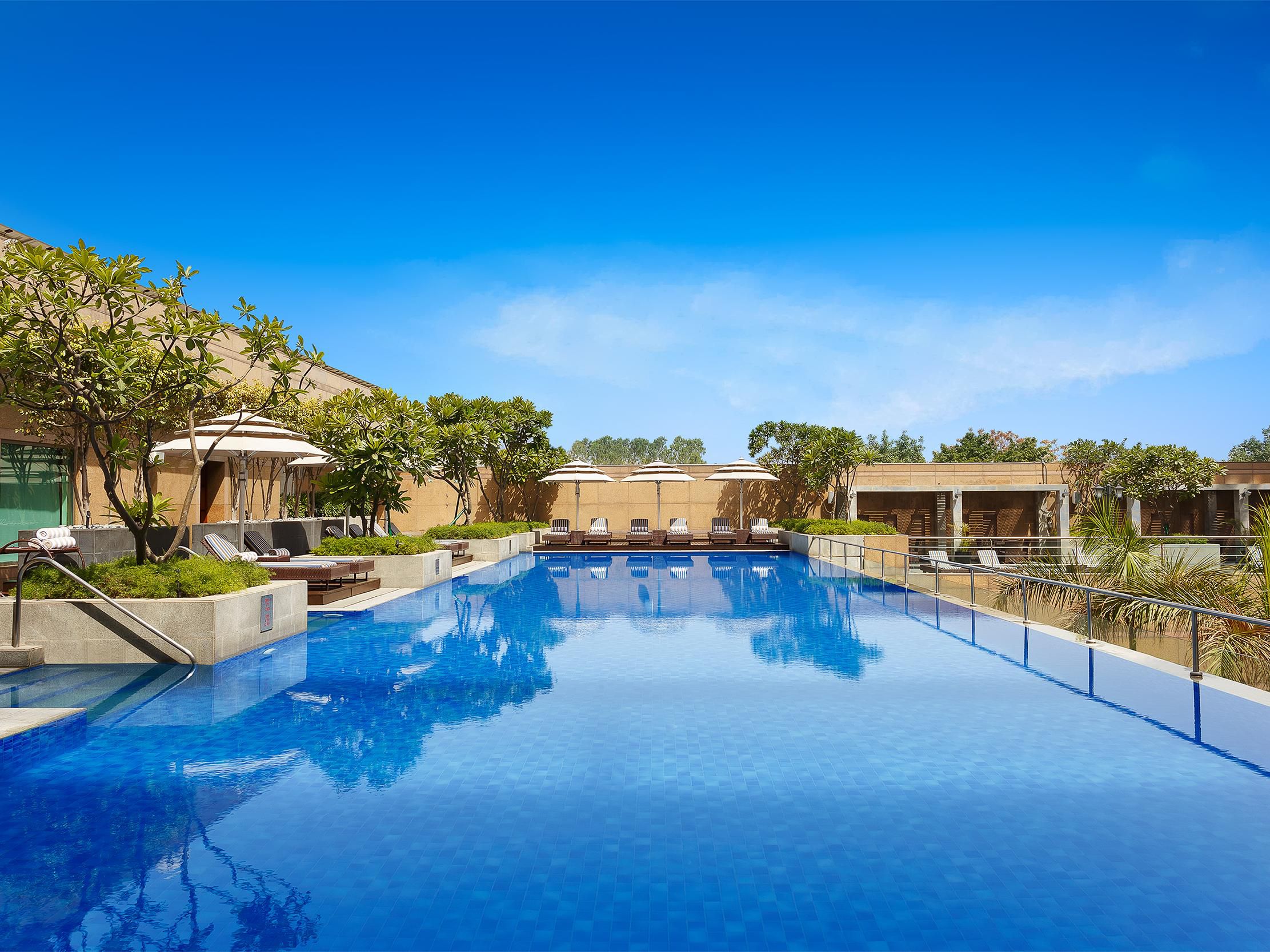 Enjoy a complete family getaway at Crowne Plaza Gurgaon! From a lavish buffet spread at Café G with live music to a kids-exclusive play area, pool access for summer fun, and relaxing poolside vibes, we’ve got it all.