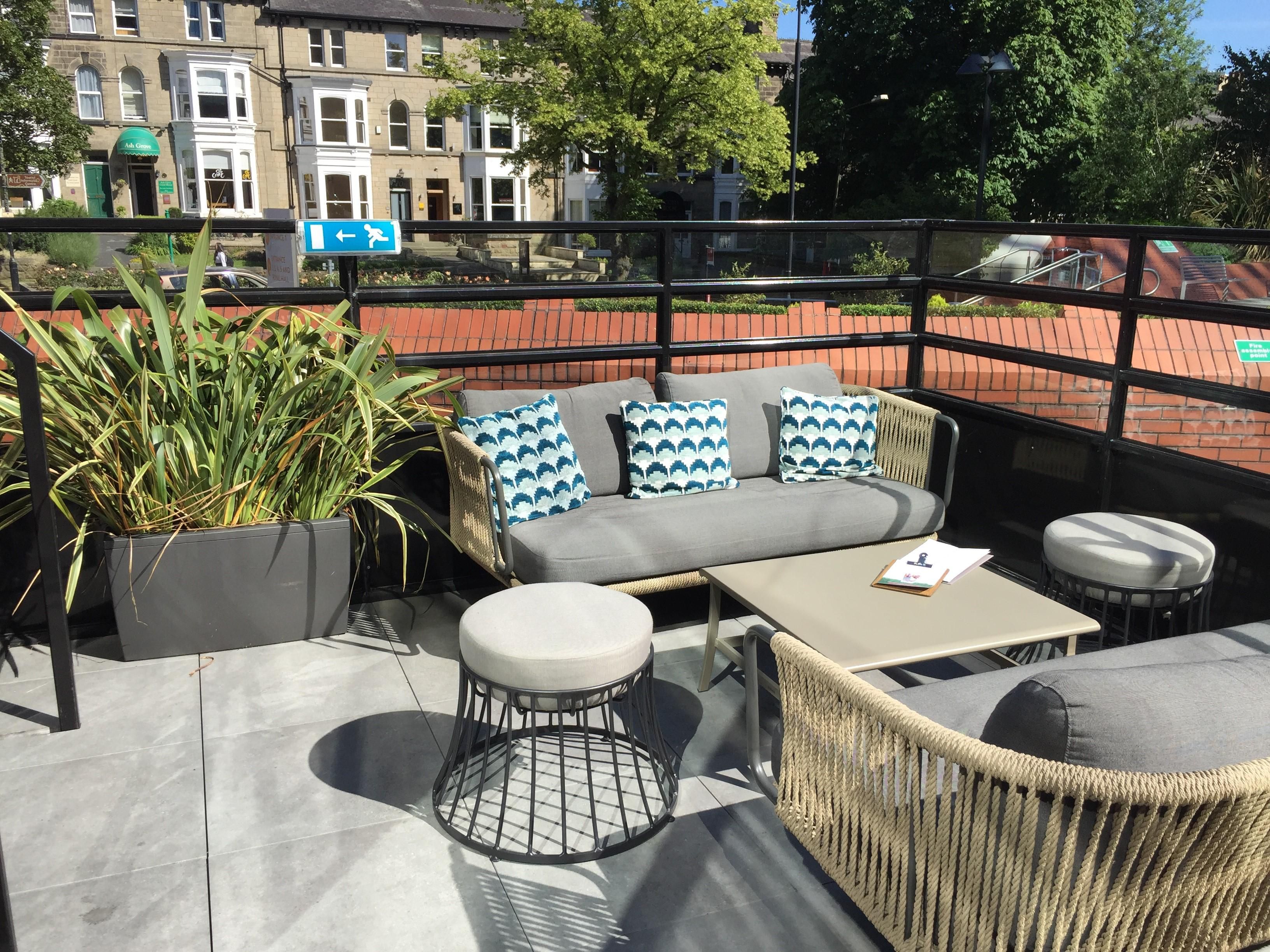 Springs is the perfect place to spend some quality time or enjoy a working lunch with delicious food and drink available throughout the day. Join us outside at Springs Terrace for a refreshing drink or a bite to eat in the heart of beautiful Harrogate. Open daily for hotel guests, local residents, and those who are just passing through. 