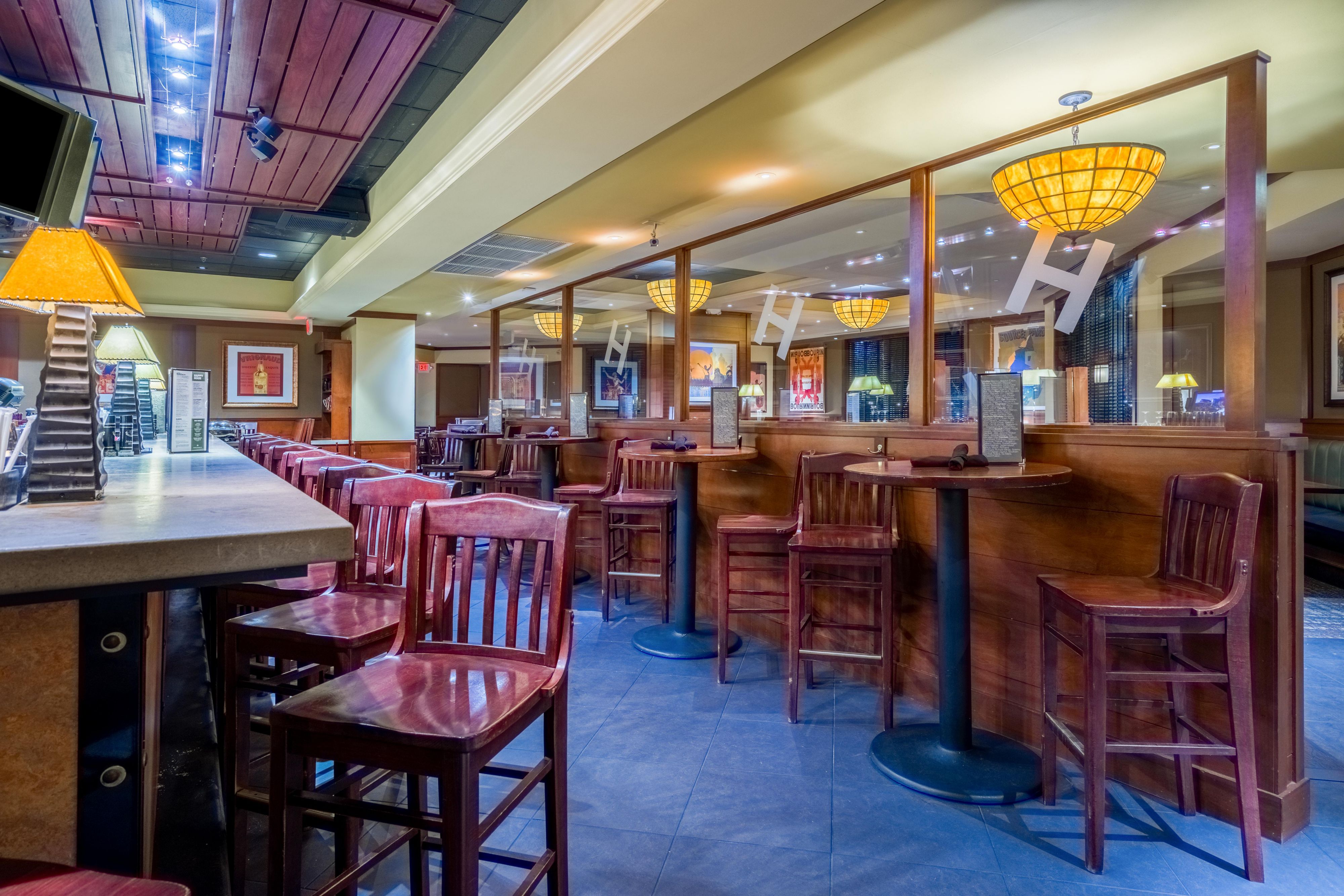 Houlihans Bar has plenty of space for your gathering after work.