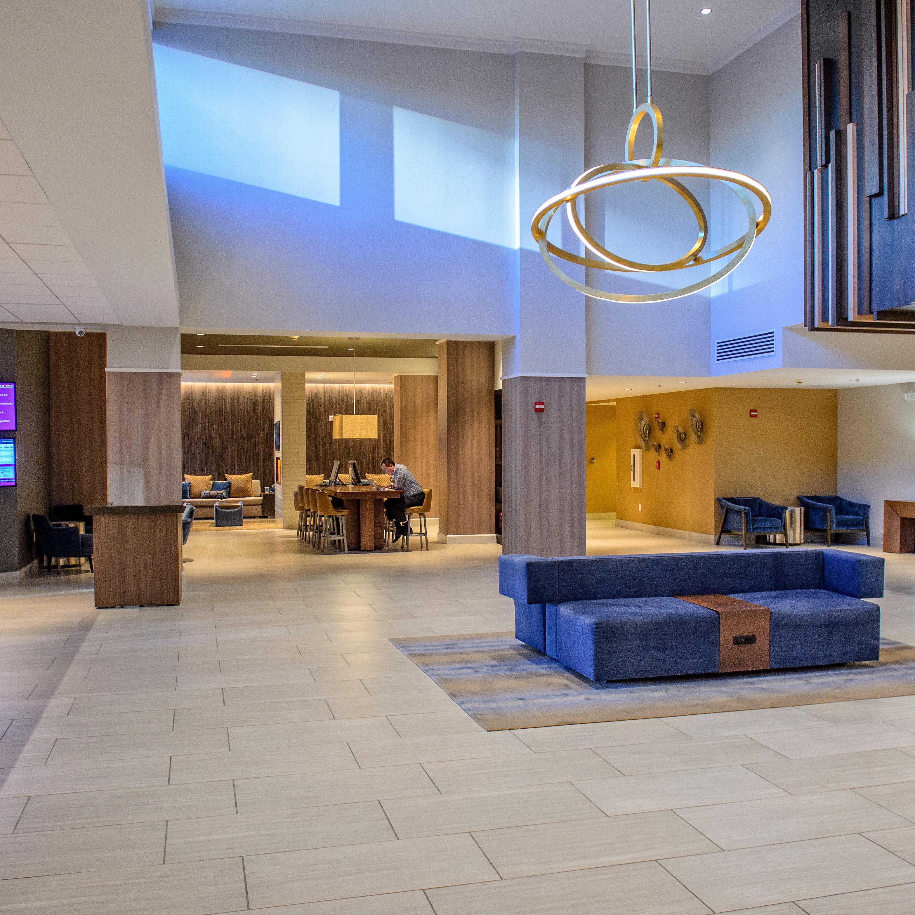 Our lobby is connected to our business lounge