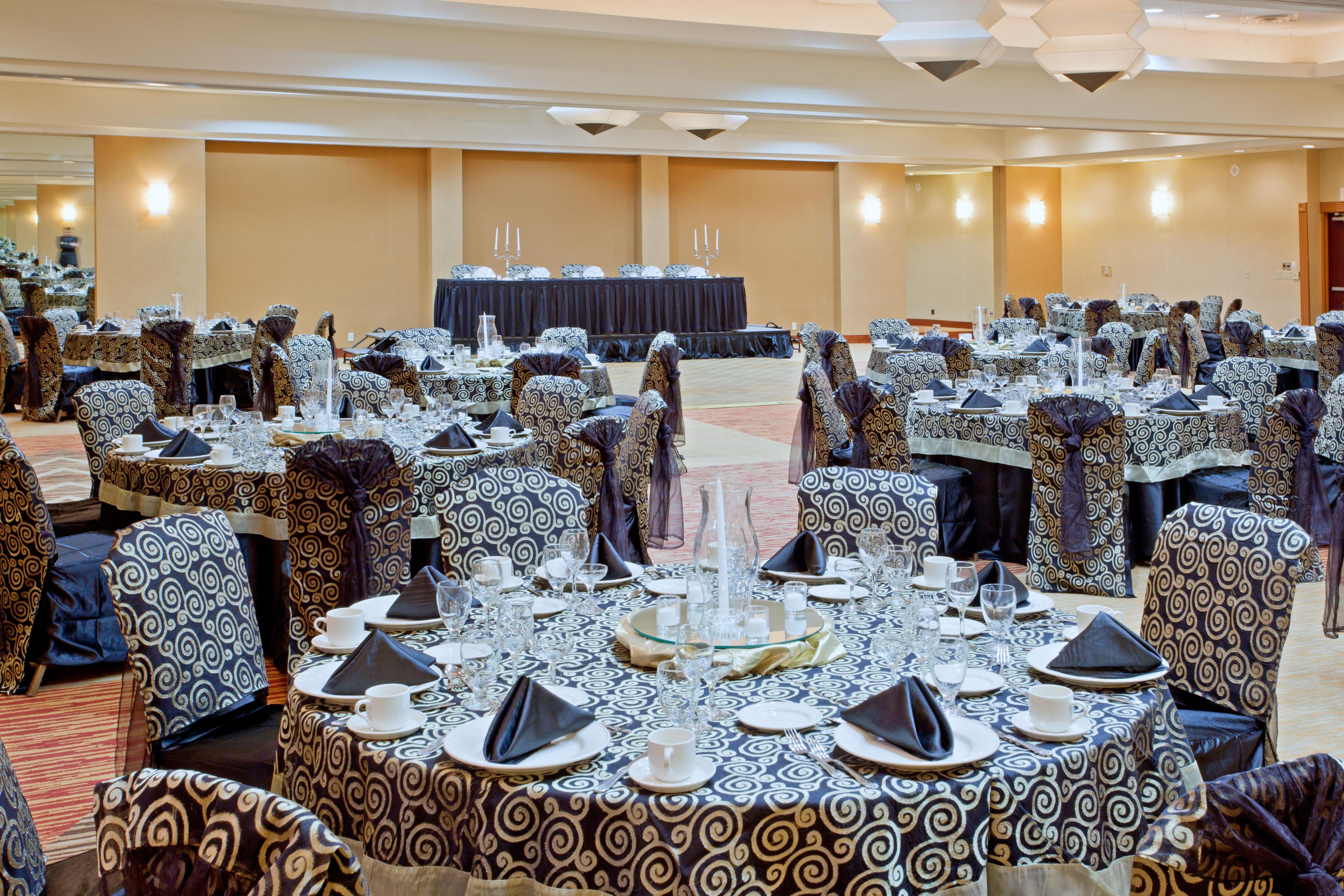 Our ballroom is the perfect venue for banquets and weddings.