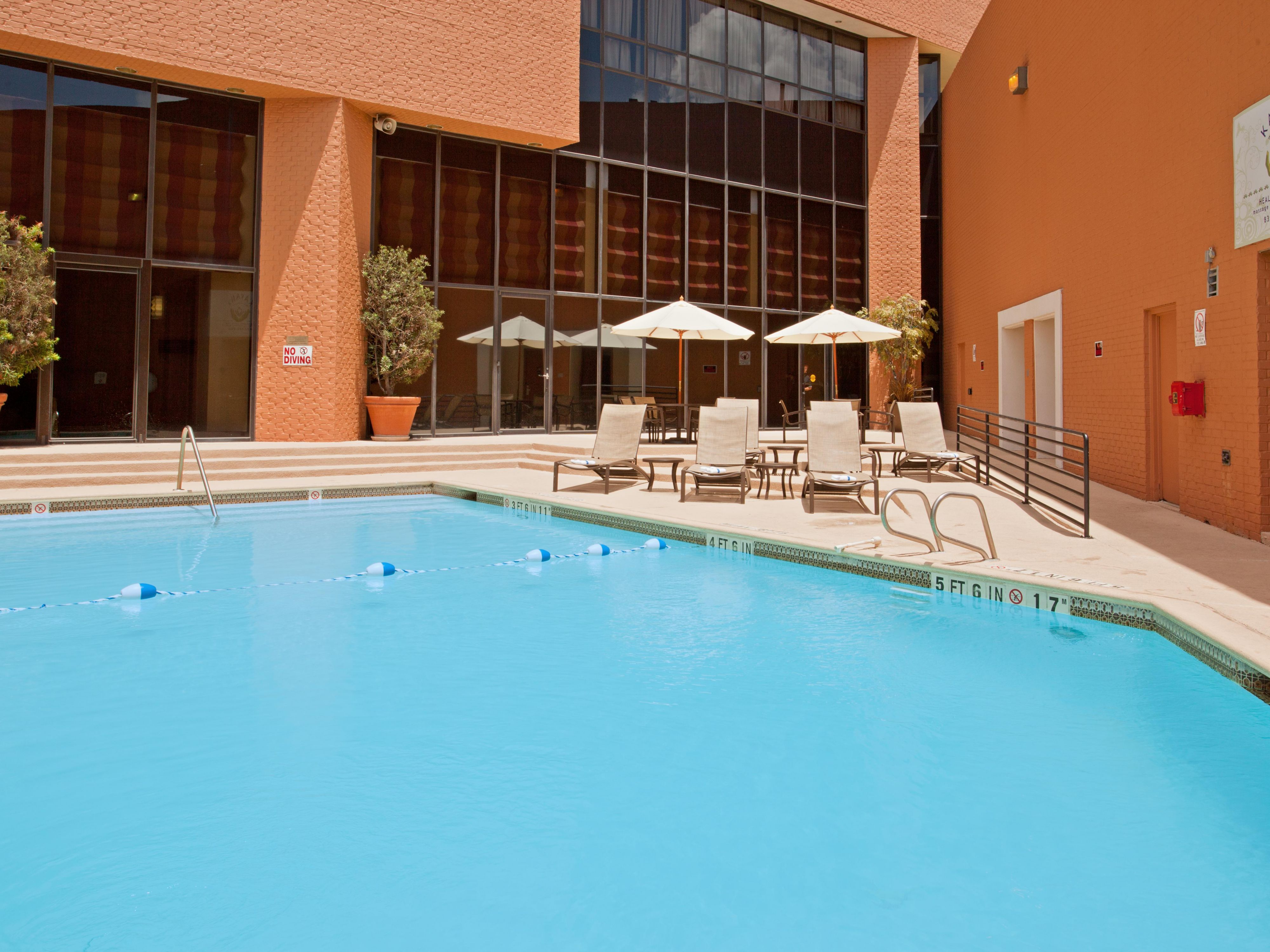 Take a dip or make a splash in our refreshing outdoor pool.