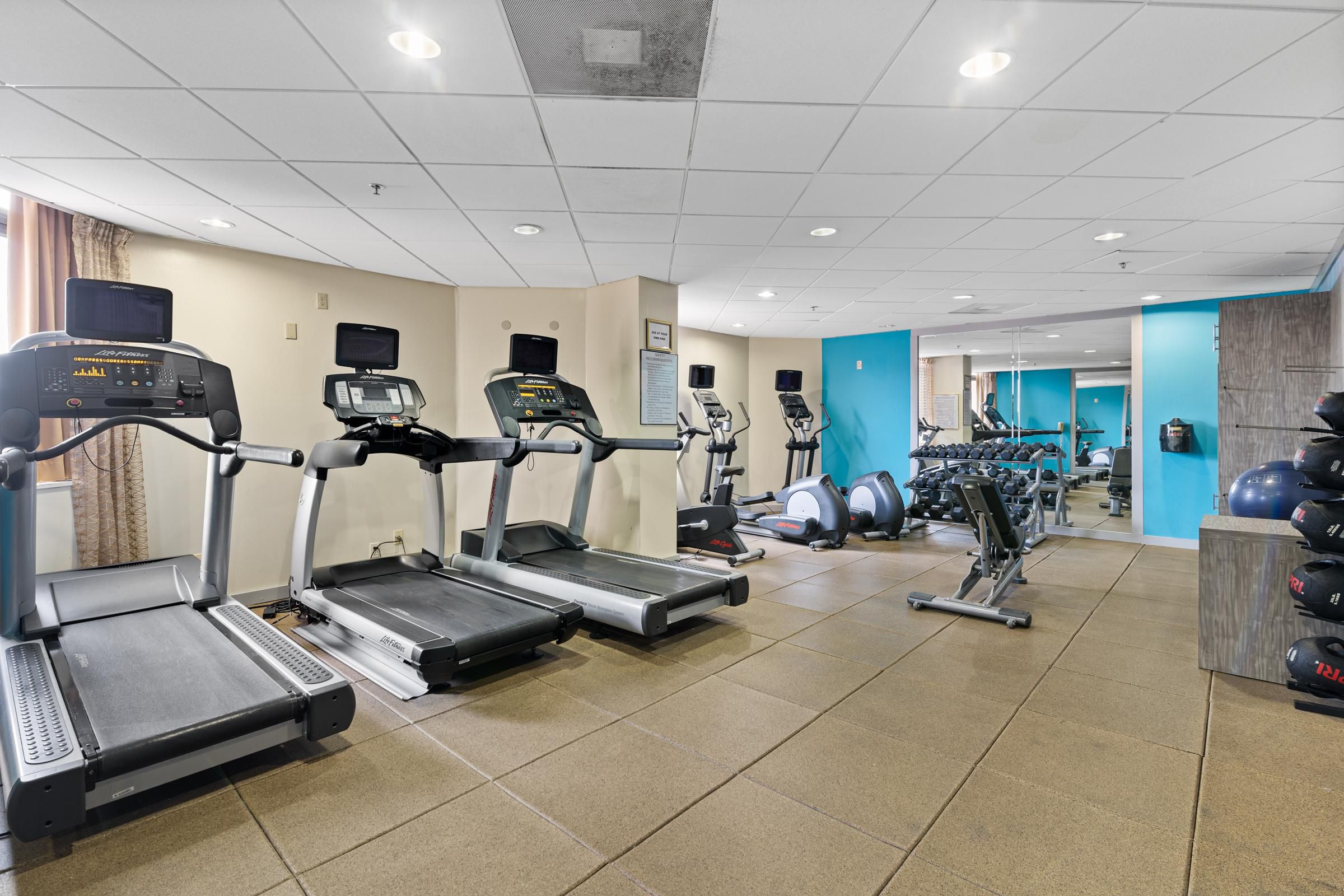 On-Site fitness center at Crowne Plaza Houston Med Ctr-Galleria Area