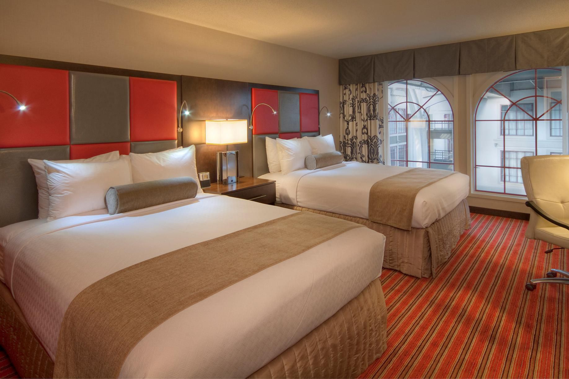 Make yourself at home in our queen guest rooms.