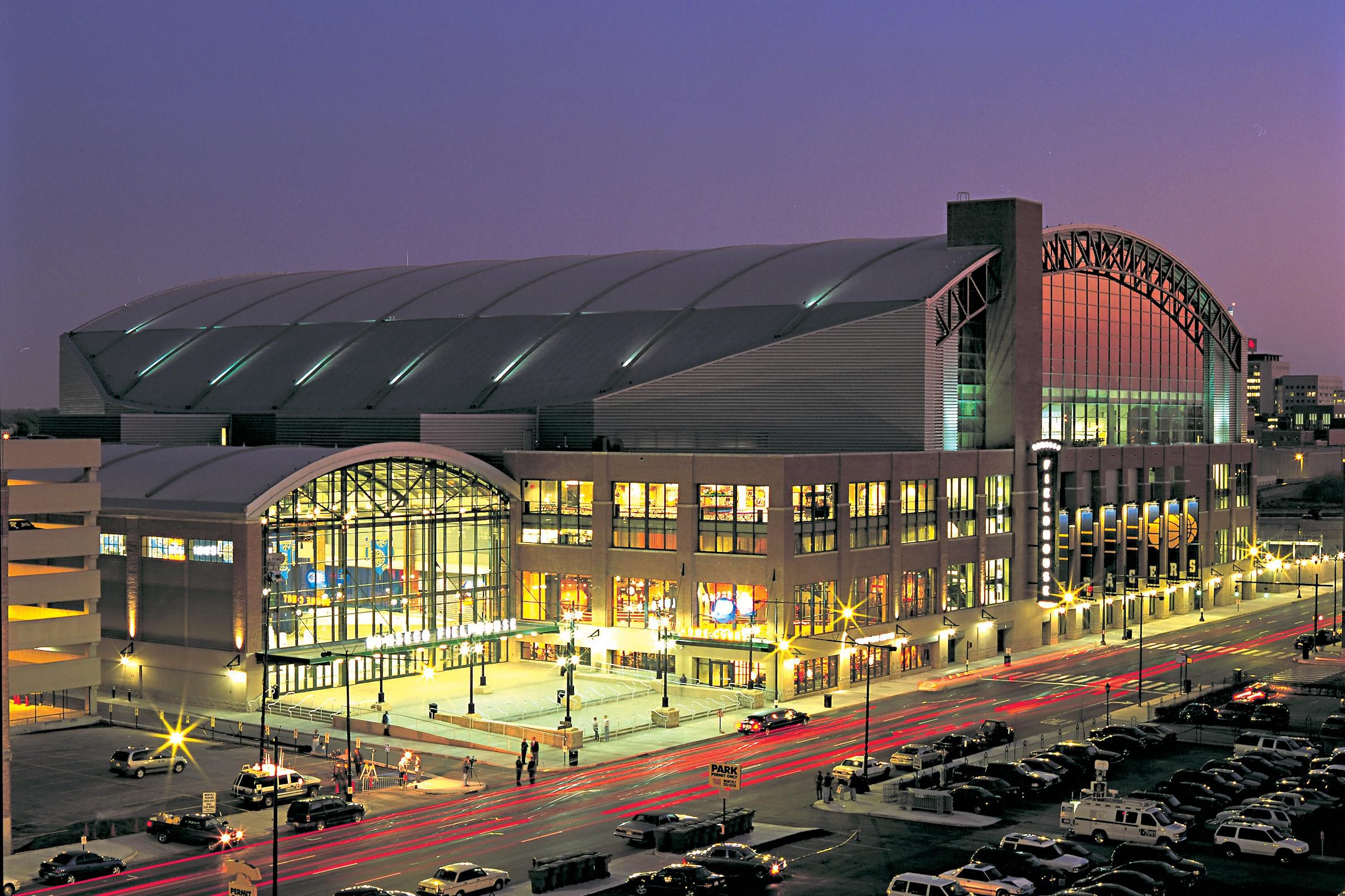 Indianapolis&#39; Gainbridge Fieldhouse - Home of the Indiana Pacers