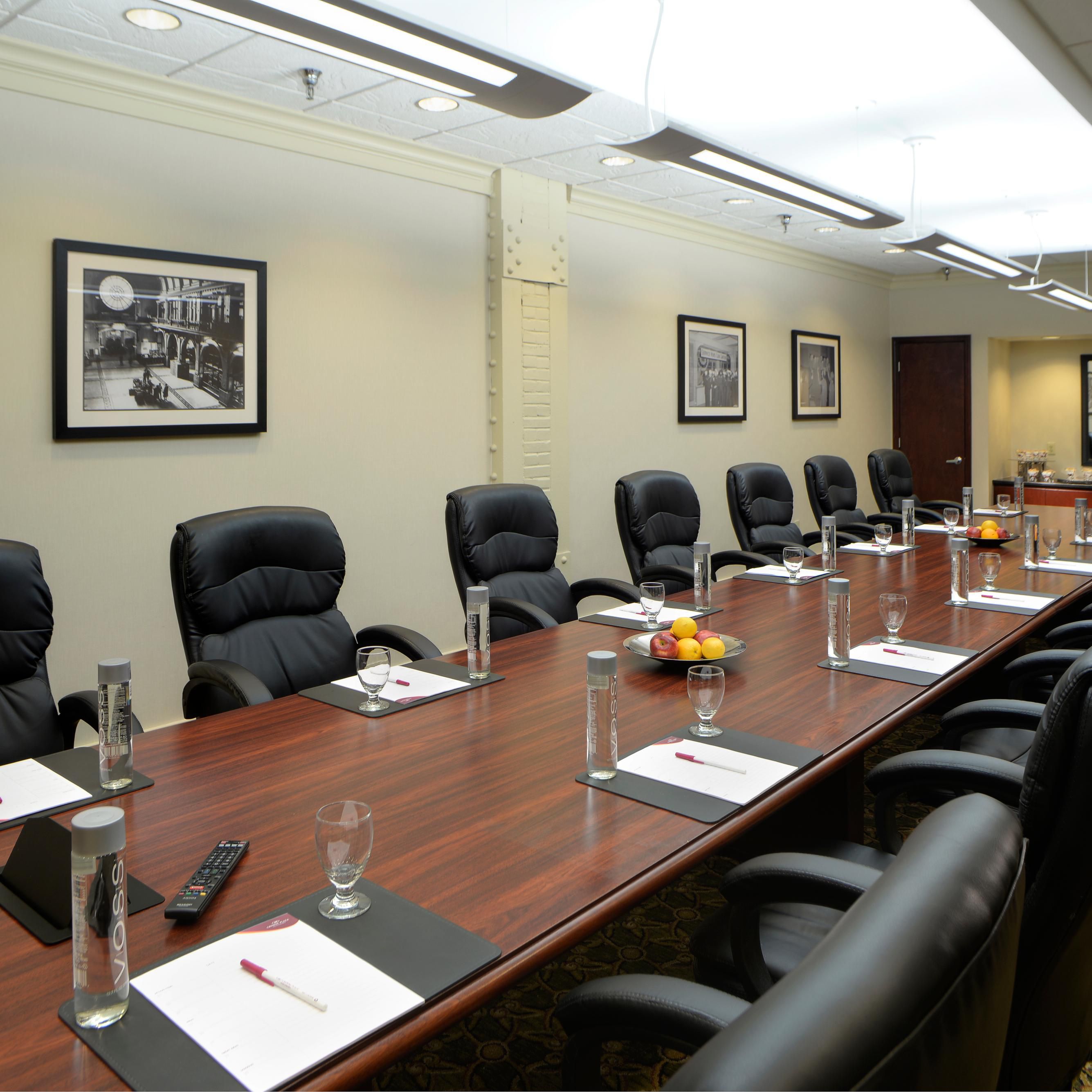 Host your next business meeting at our Executive Boardroom.