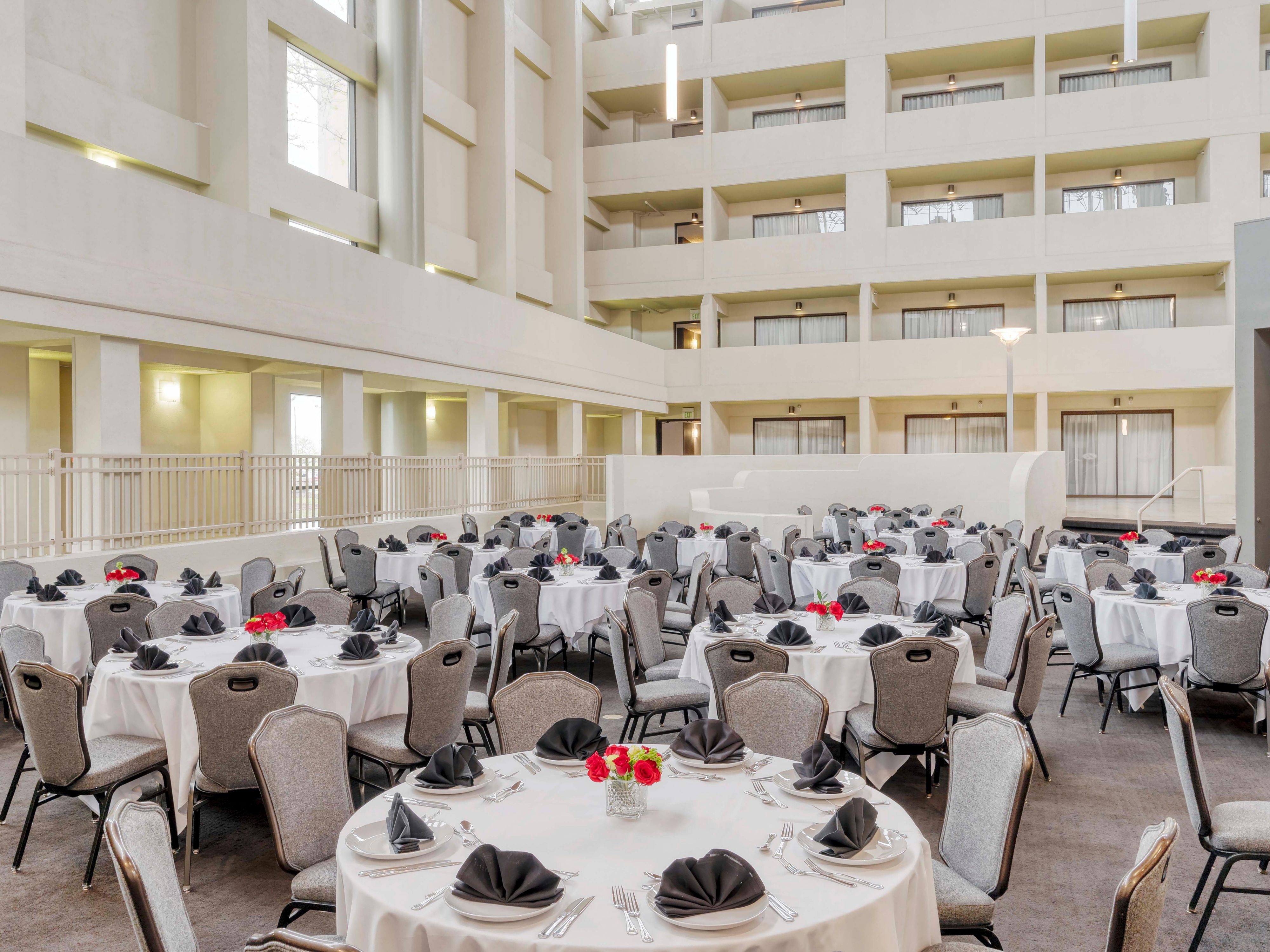 With 20,000 square feet of flexible meeting and event space, including a tiered symposium, amphitheater, elegant ballroom, executive boardroom, gallery, and 16 breakout rooms, we have the perfect venue for every occasion. Our dedicated director, catering, and AV support turn ordinary meetings into extraordinary events!