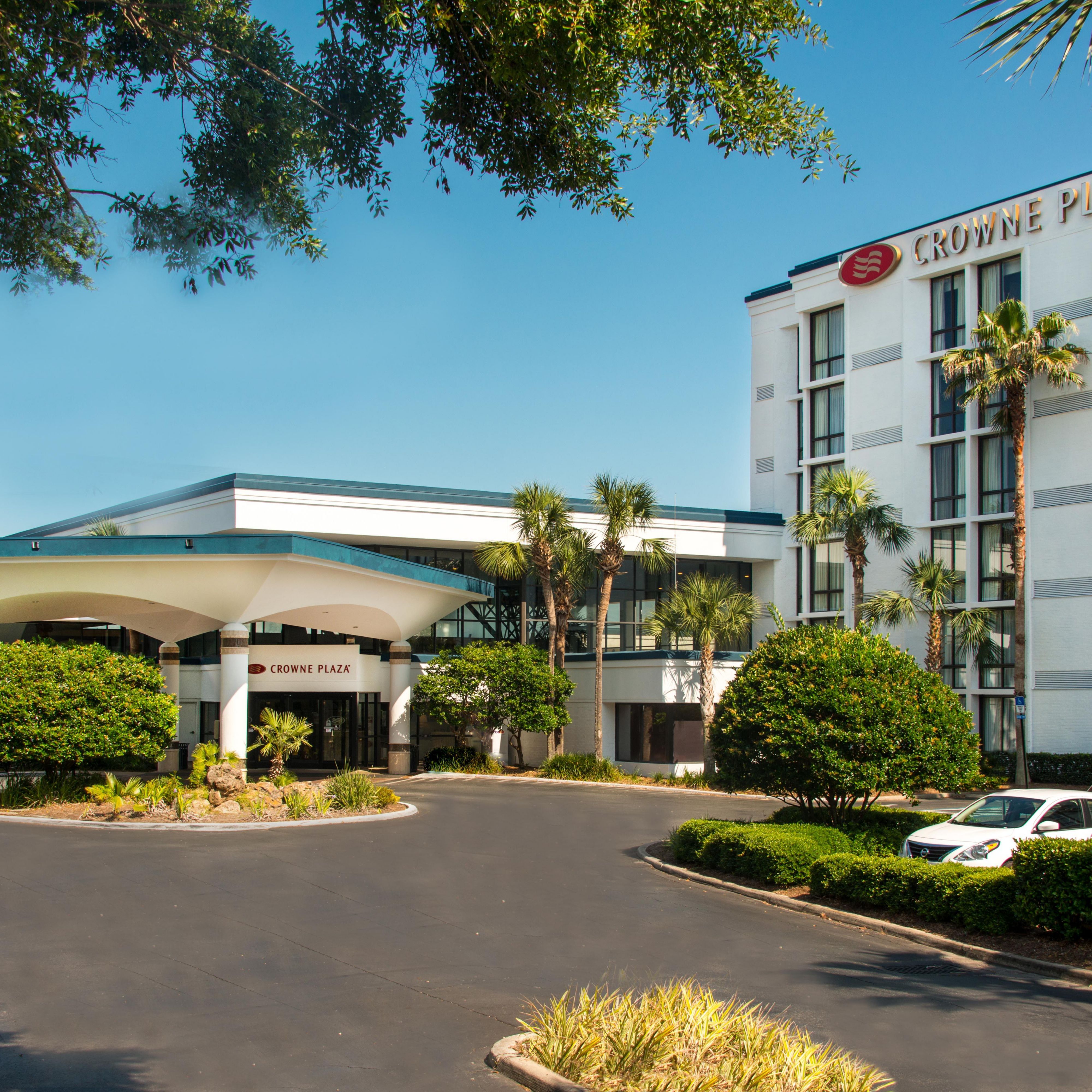Stay at Crowne Plaza Jacksonville hotel located near the airport.