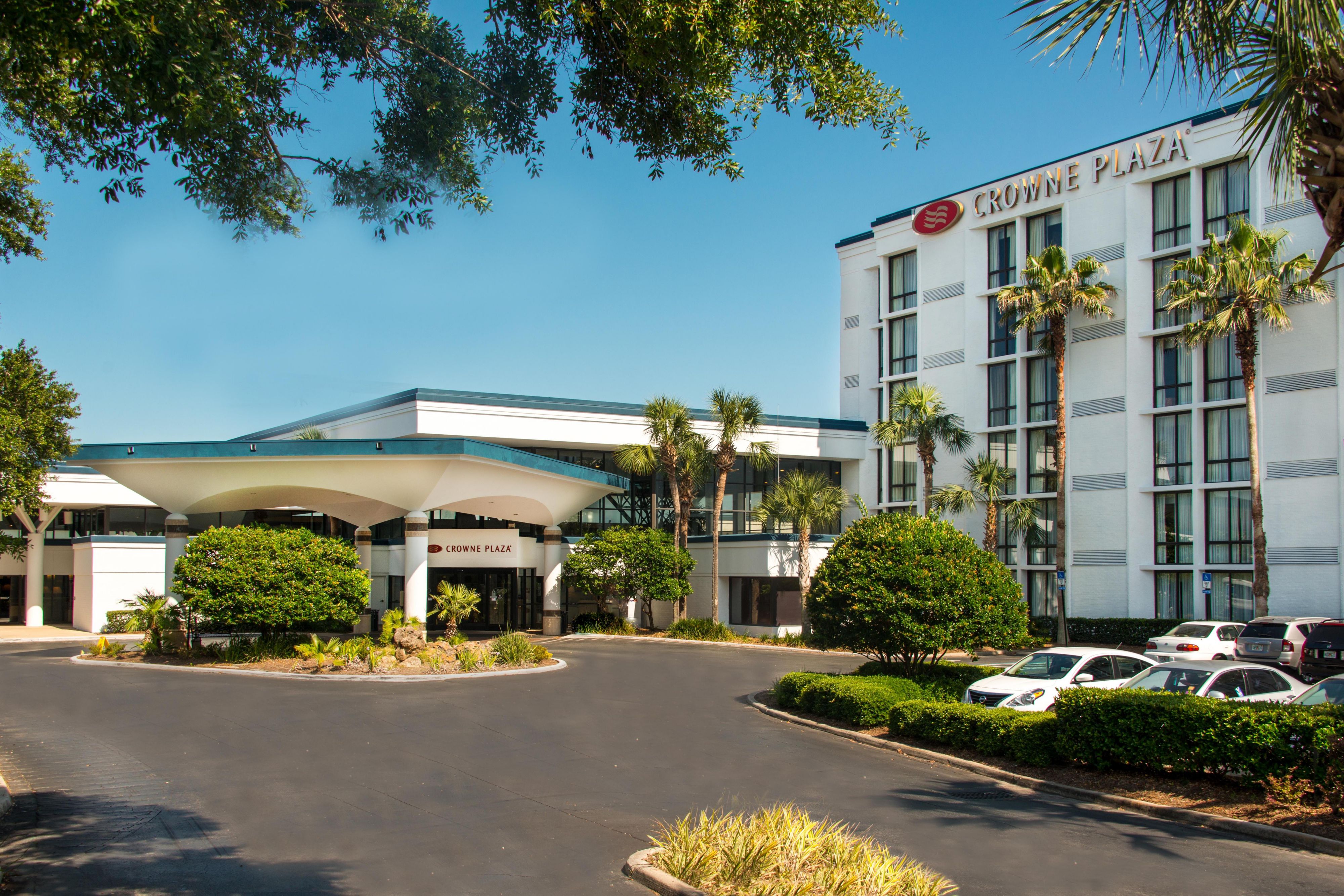 Stay at Crowne Plaza Jacksonville hotel located near the airport.