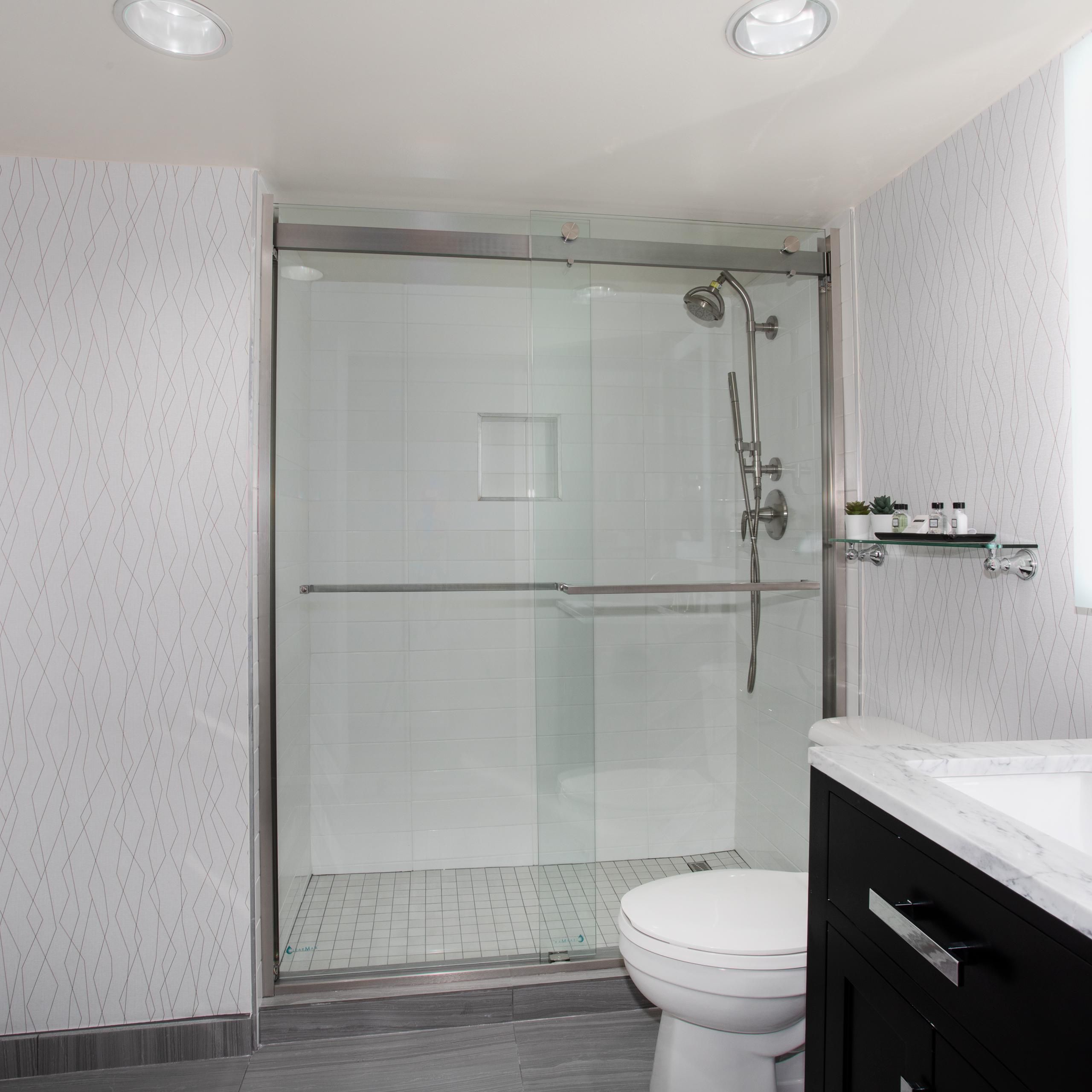 Spacious Guest Bathroom with walk in shower