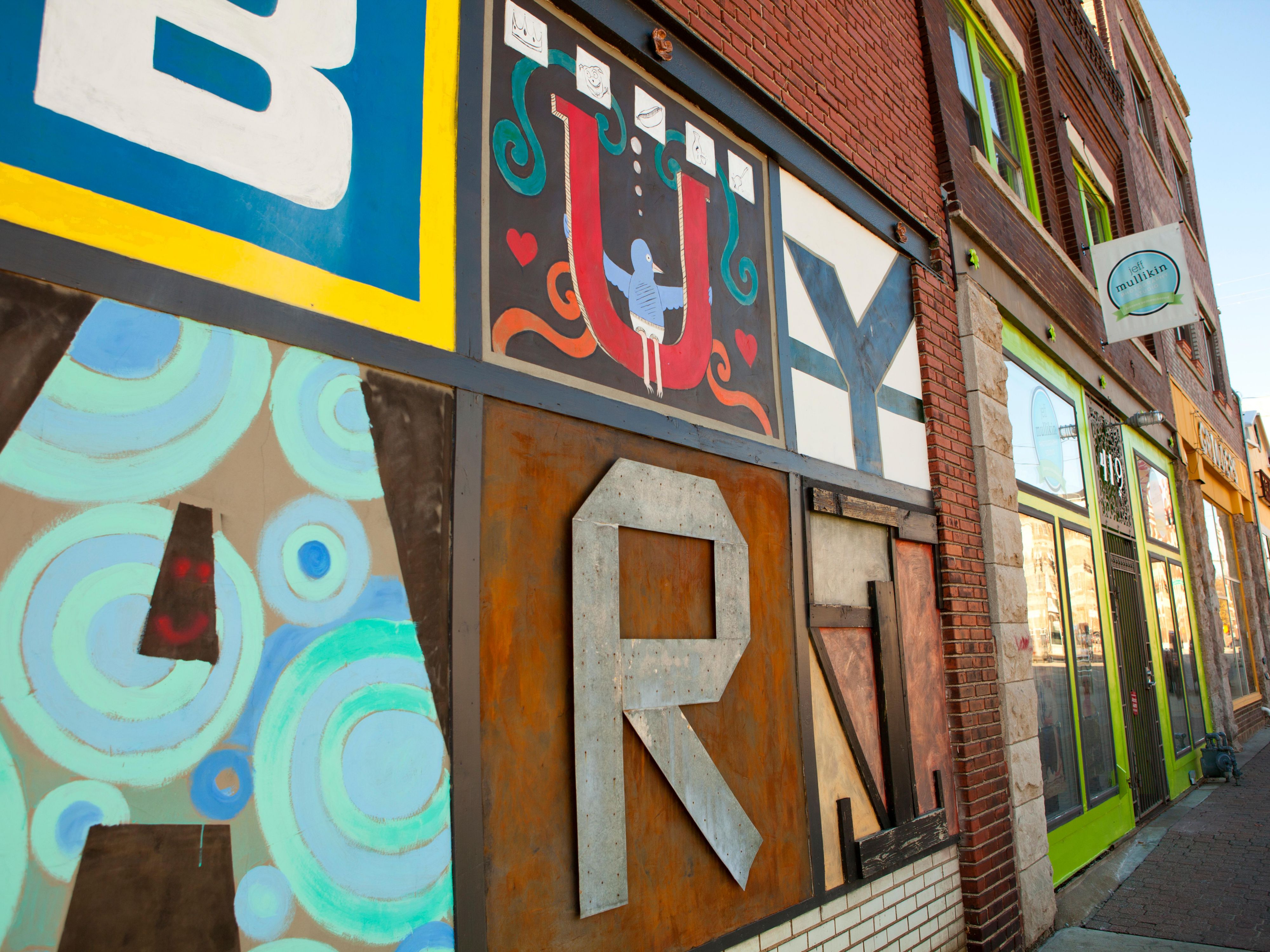 A Kansas City tradition, the art galleries of the Crossroads District celebrate the area's finest artists with openings on the first Friday evening of each month.  The district is easily accessible by the Kansas City Streetcar.