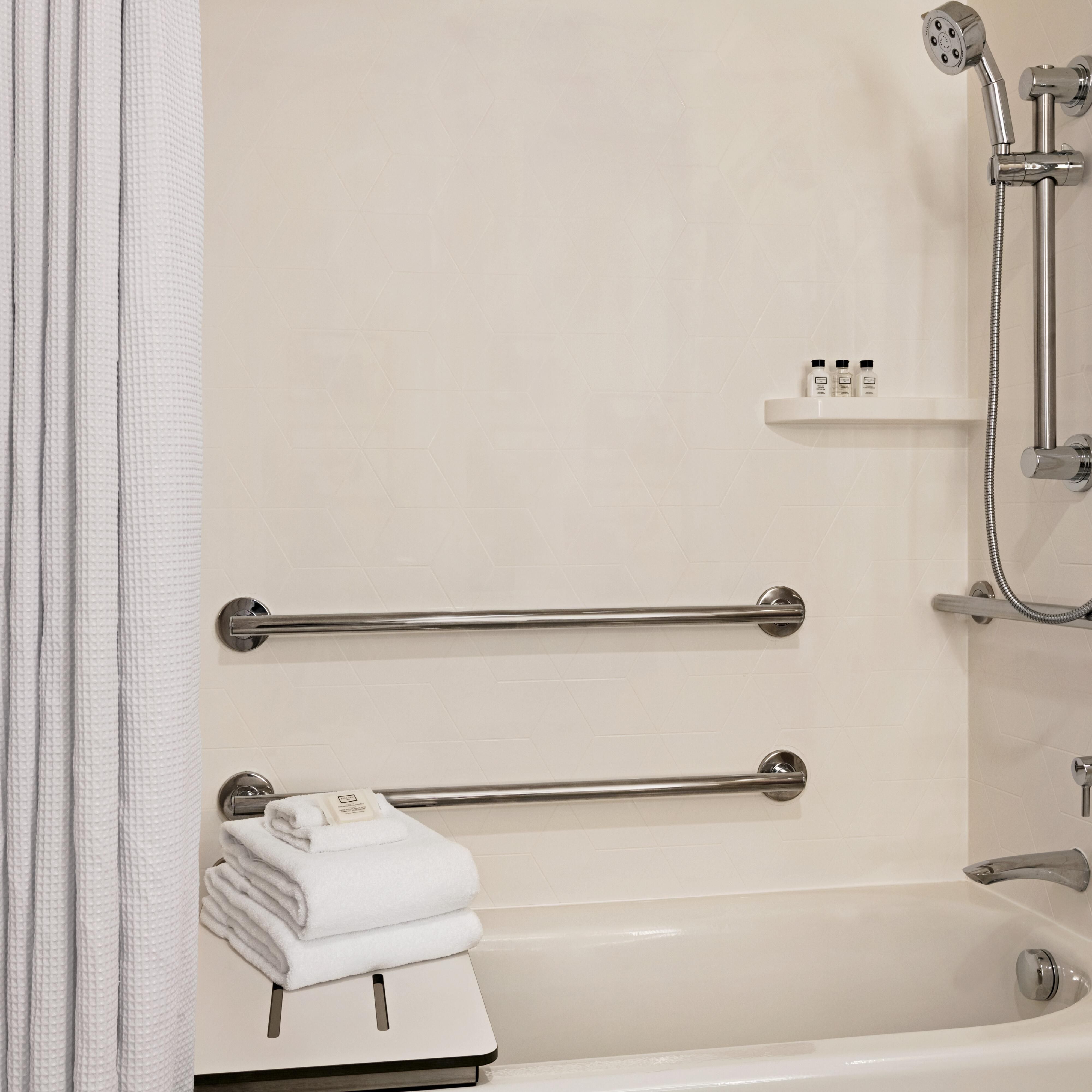 Our hotel offers mobility accessible bathrooms with tub.