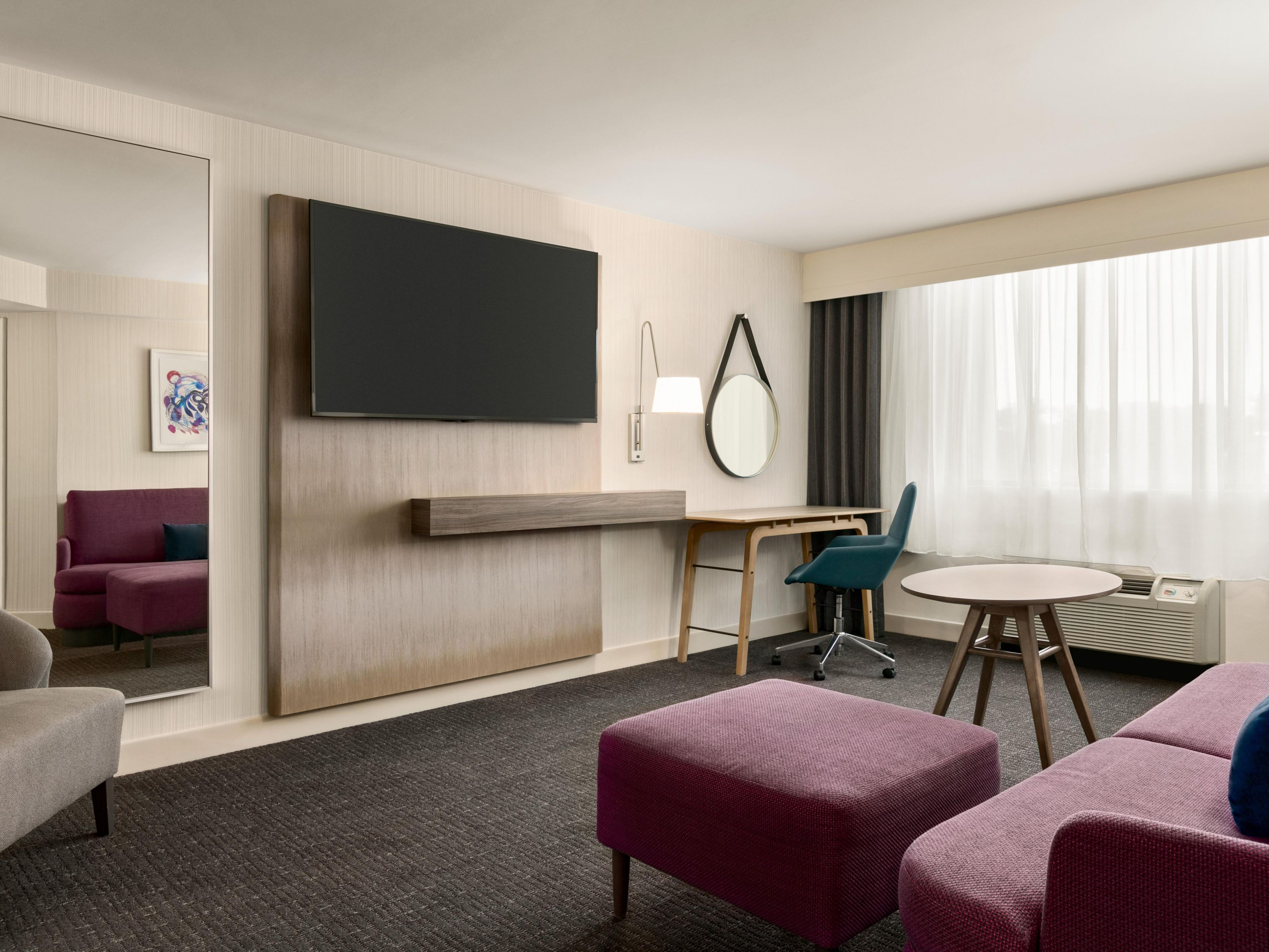Our King Suite offers separate living space and guestroom.