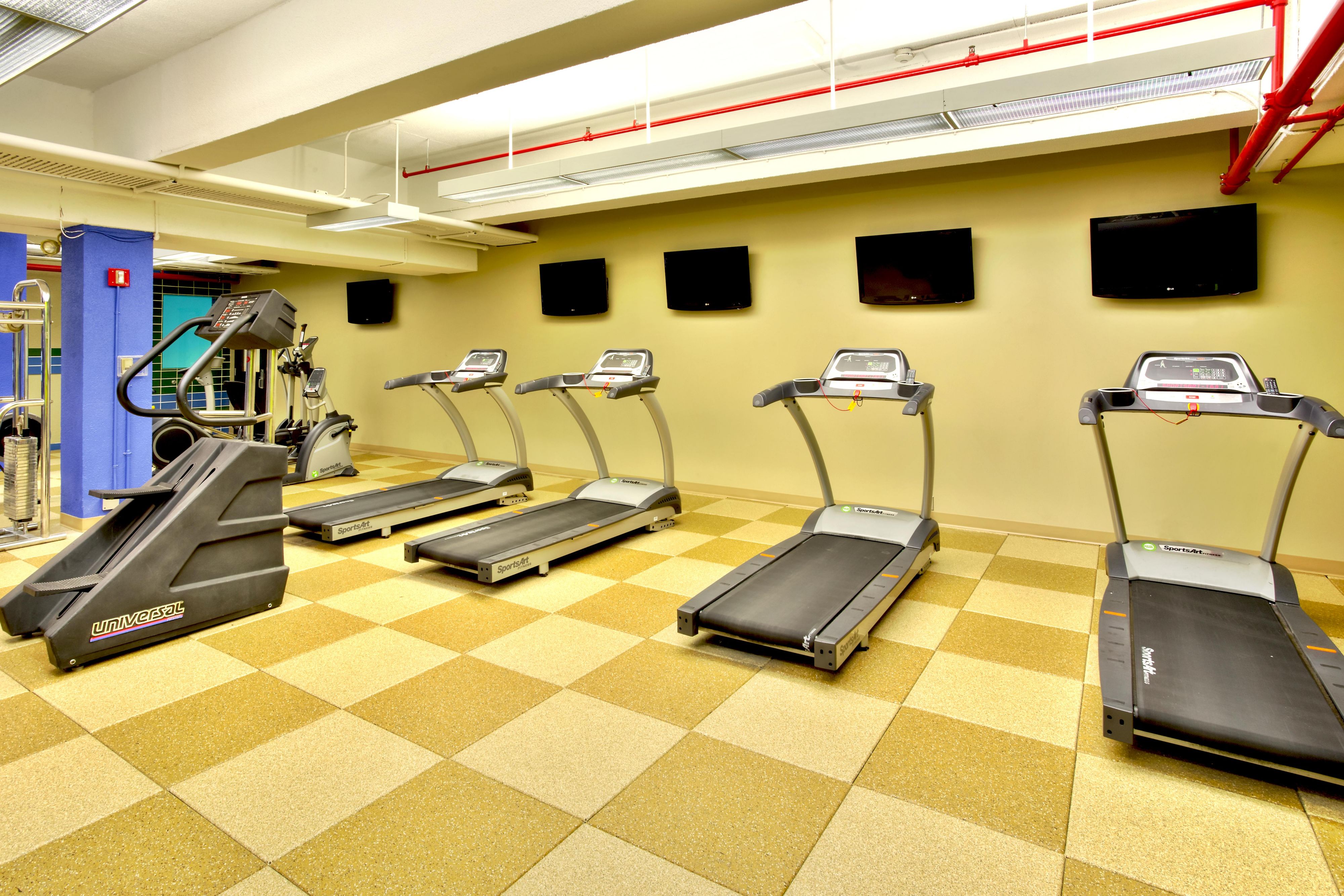 Continue your workout regimen in our fitness center