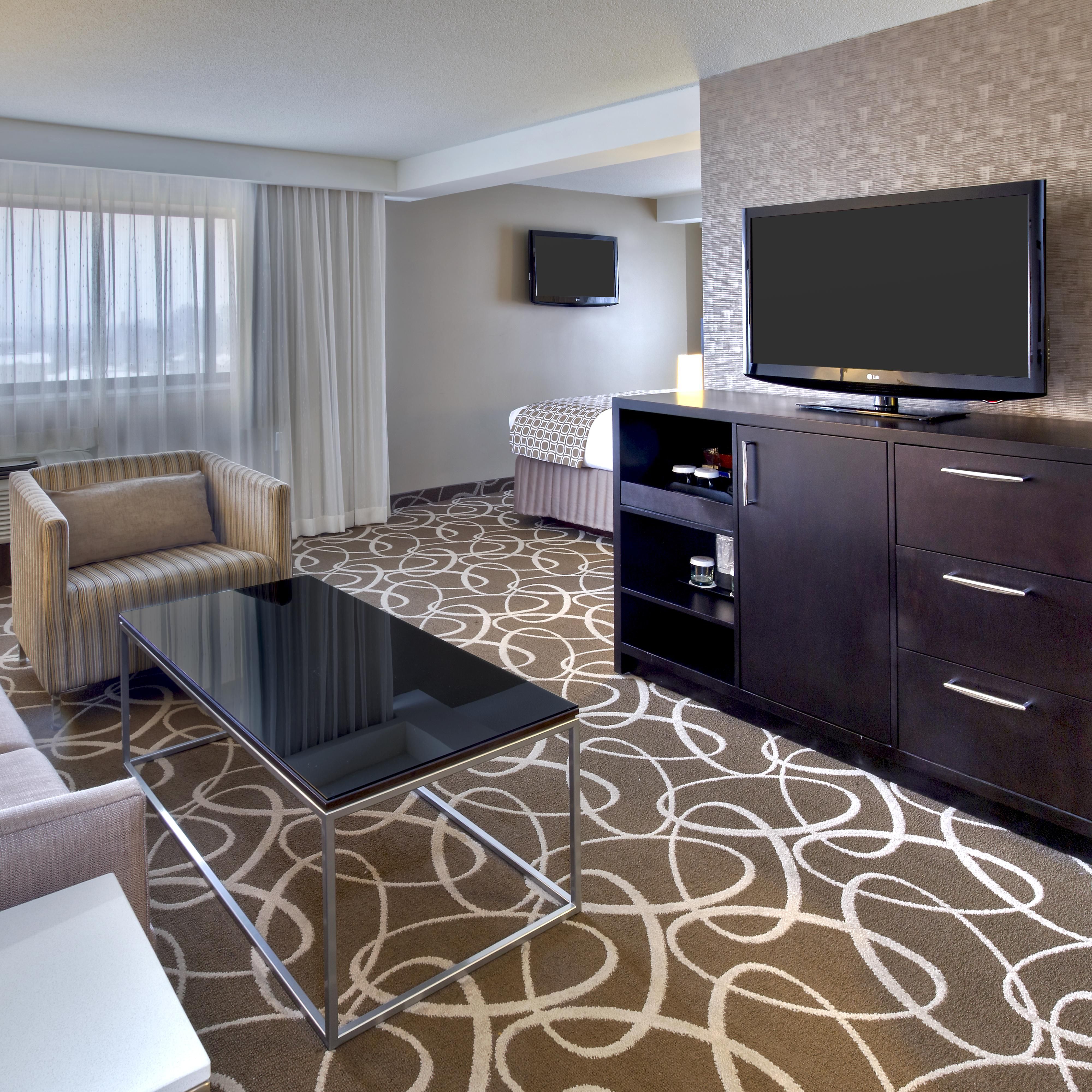 Unwind in your suite while you watch your favorite TV show.