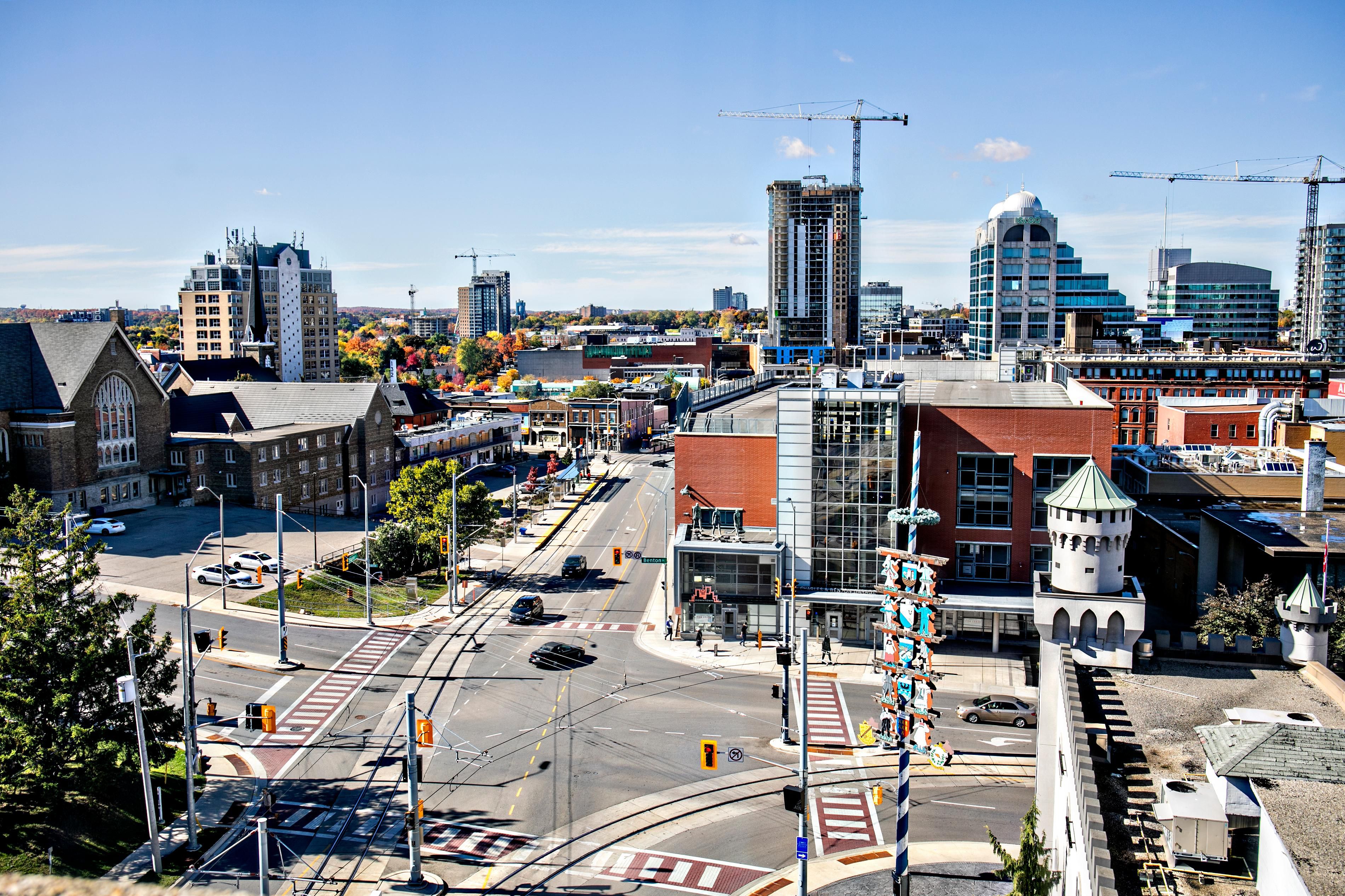 Scenic view of Downtown Kitchener 