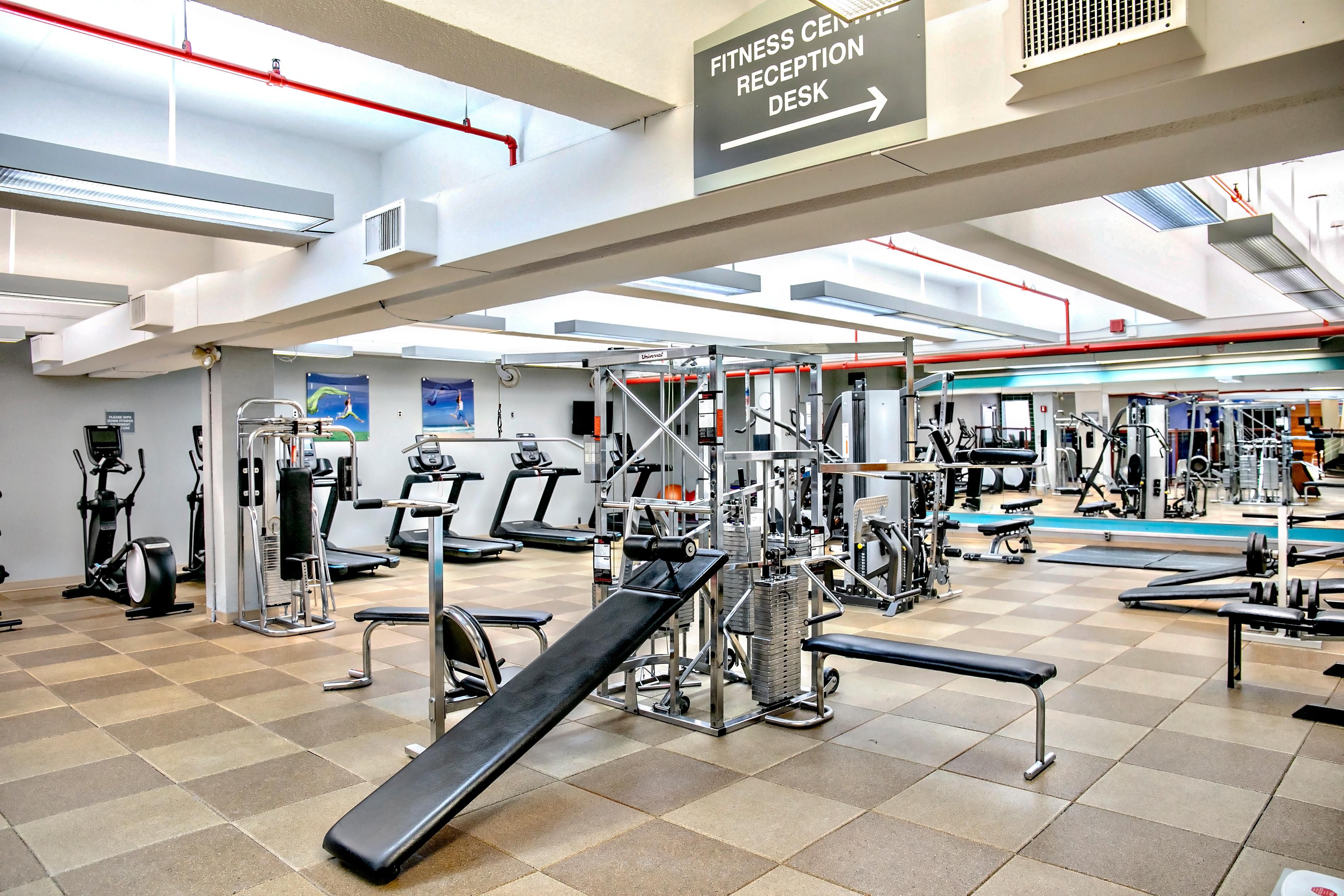 Fitness Center with latest equipment 