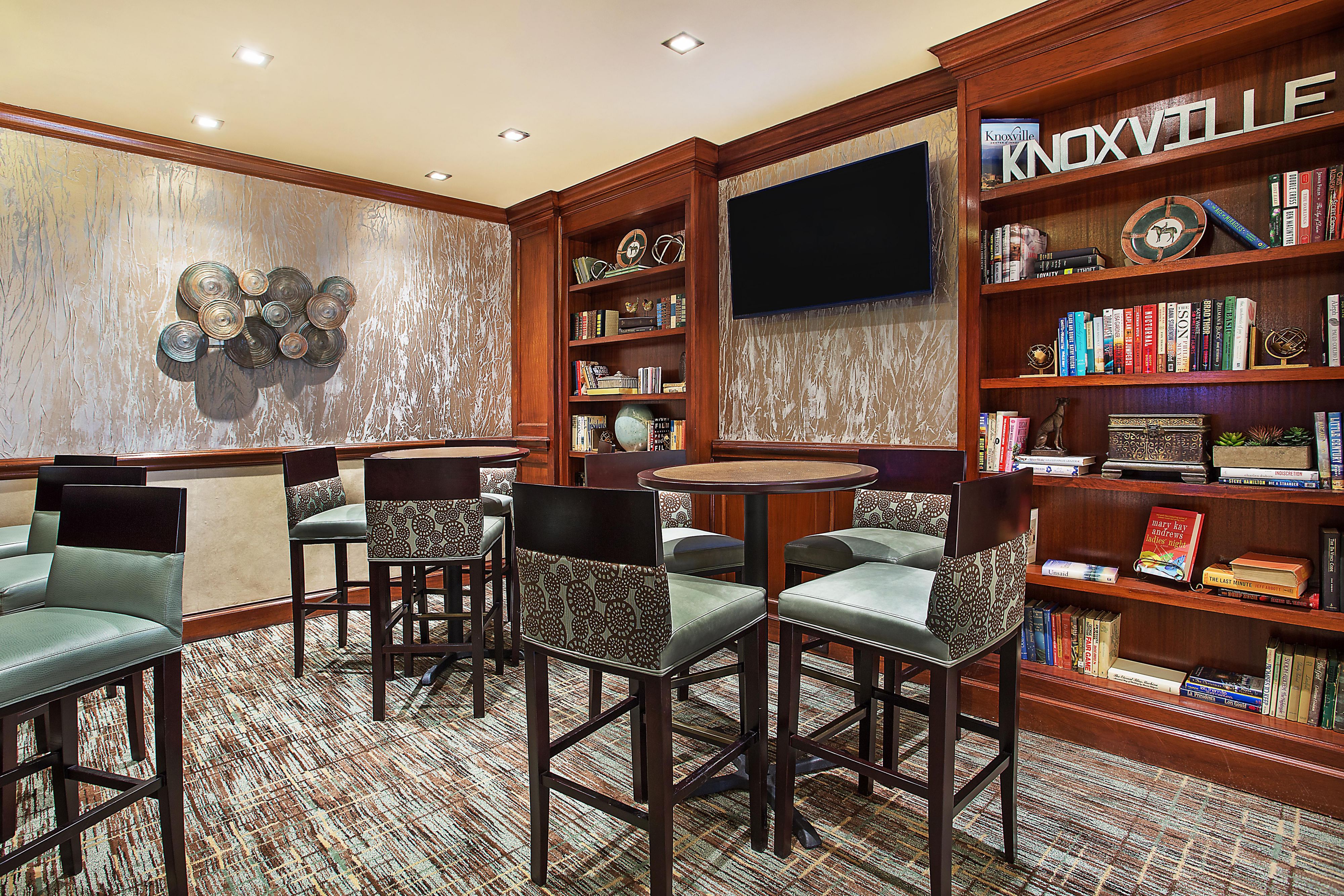 Enjoy a drink at our Library Lounge.