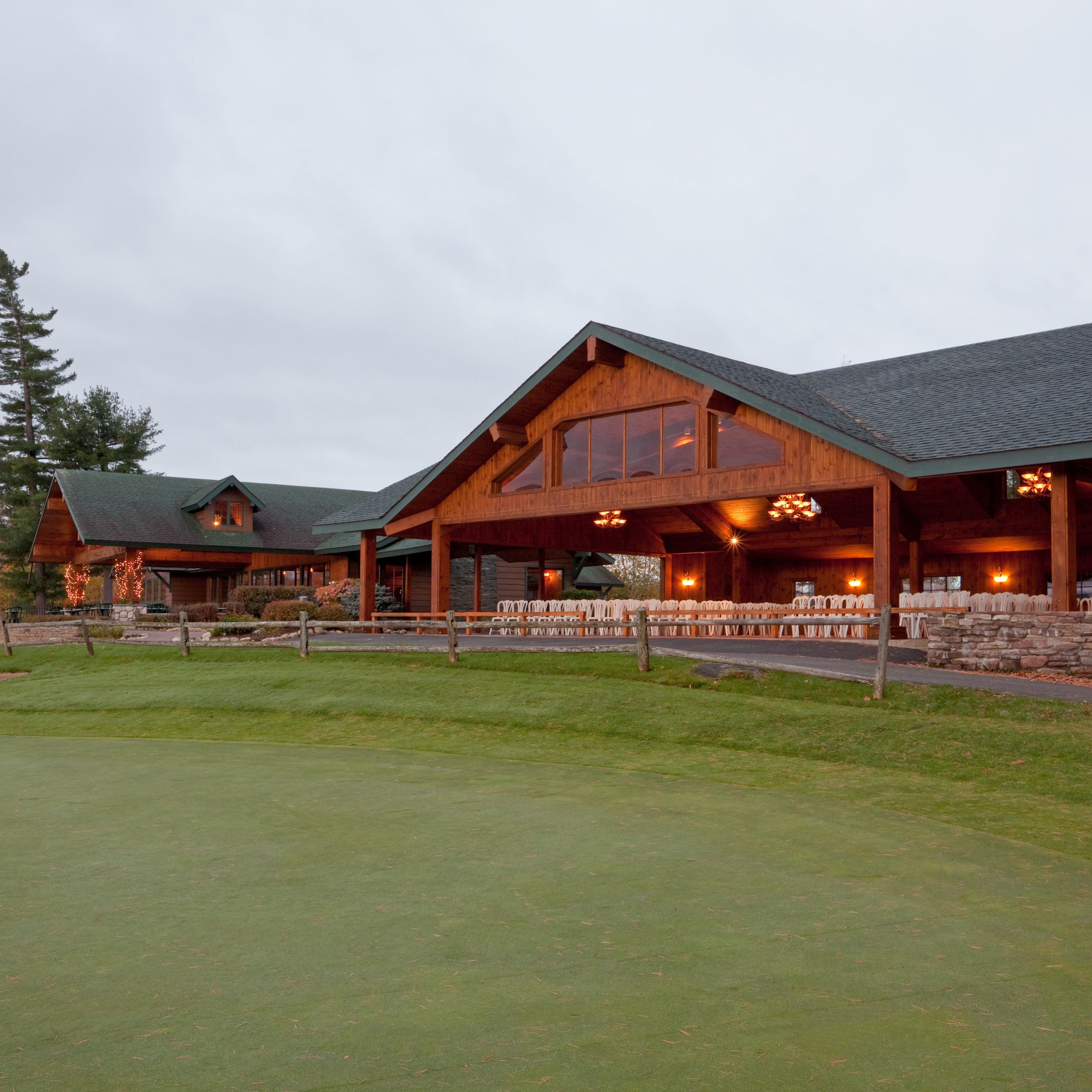 Lake Placid Club Golf House Restaurant Fall Exterior