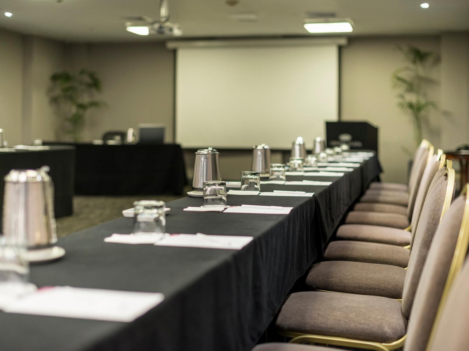 To ensure business success, companies versatile meeting rooms are located available to attend any event.

Our hotel features seven exquisite meeting rooms, excellent catering and the latest audio/visual equipment.