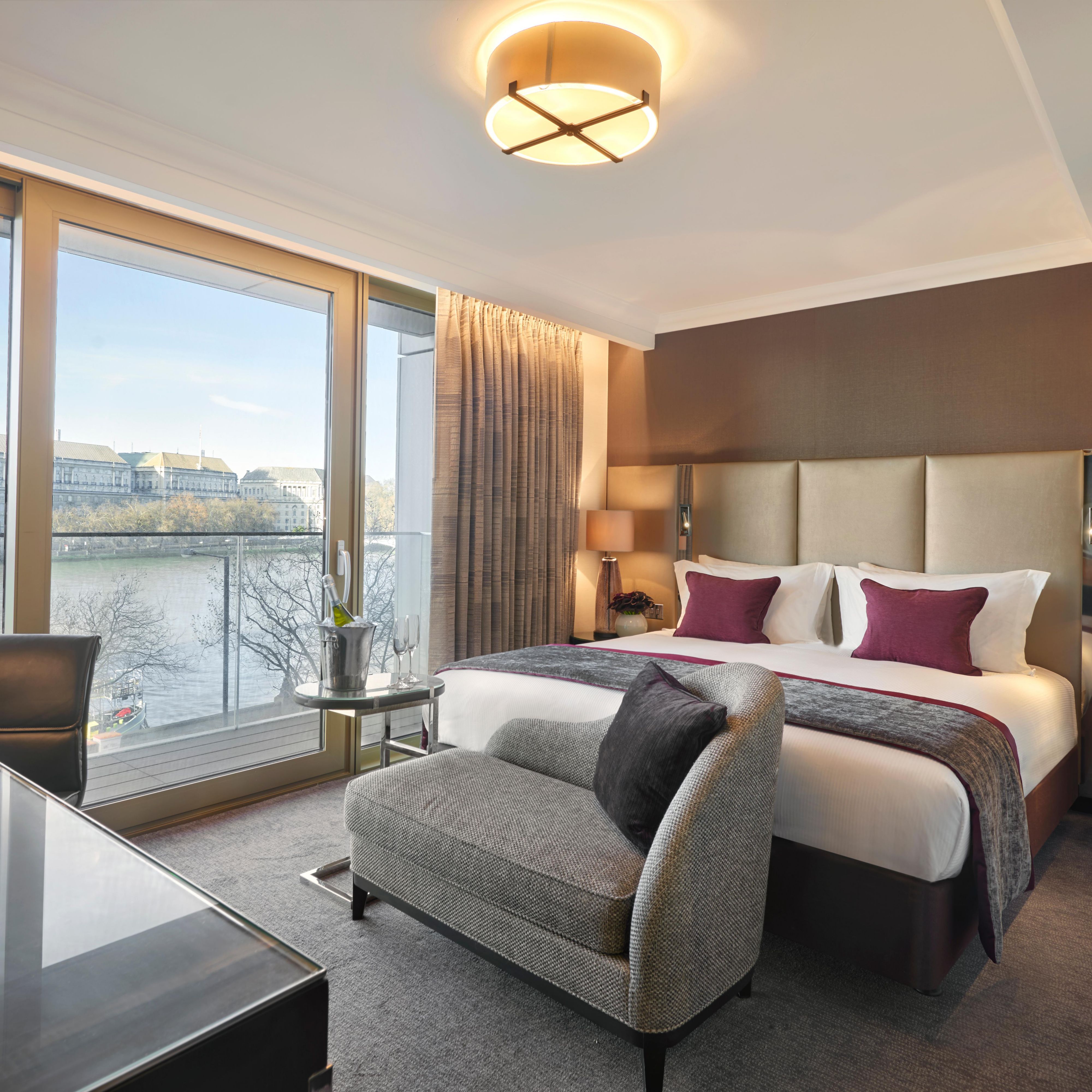 Club Room with view of the River Thames.