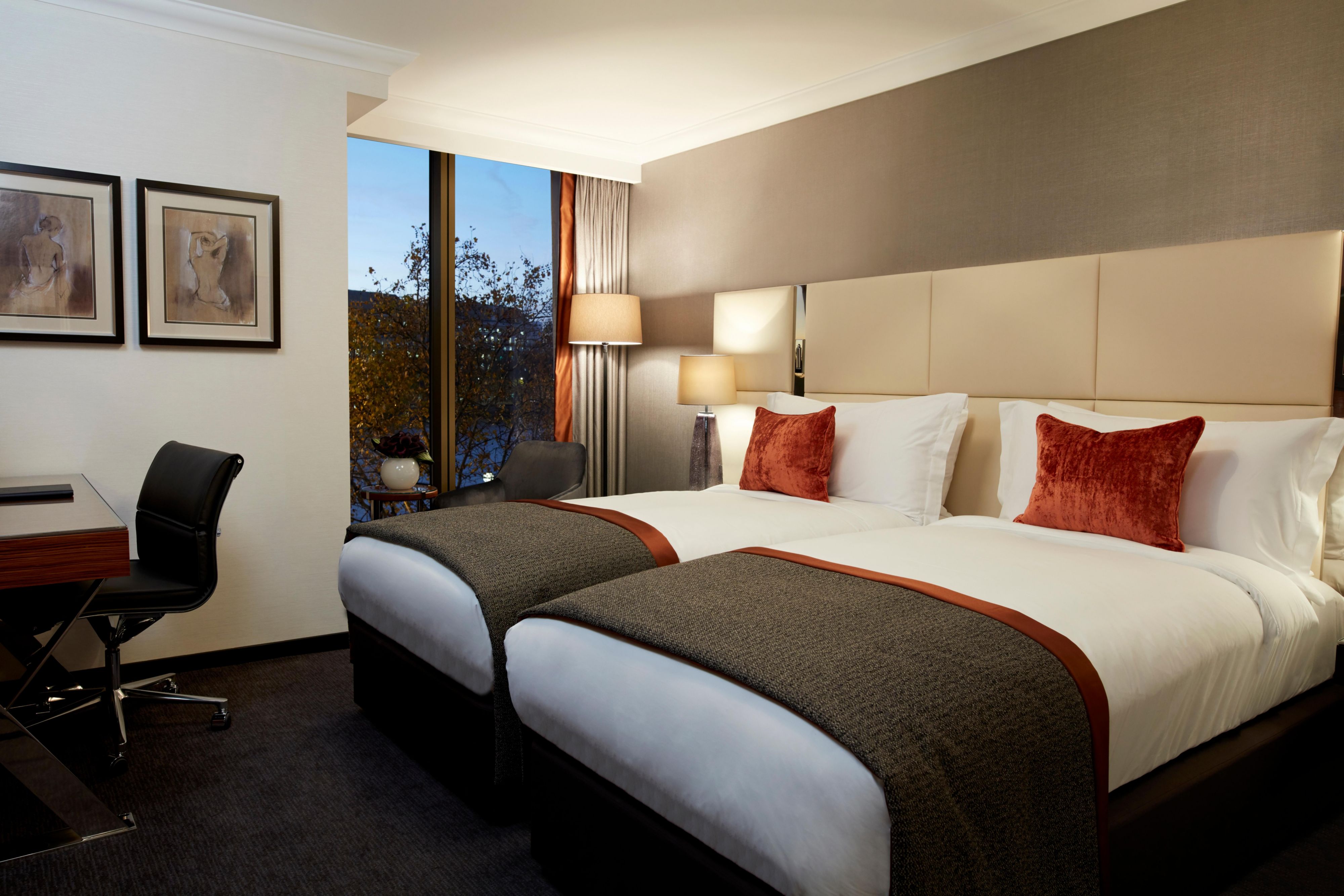The River Thames offers a peaceful backdrop to our twin rooms