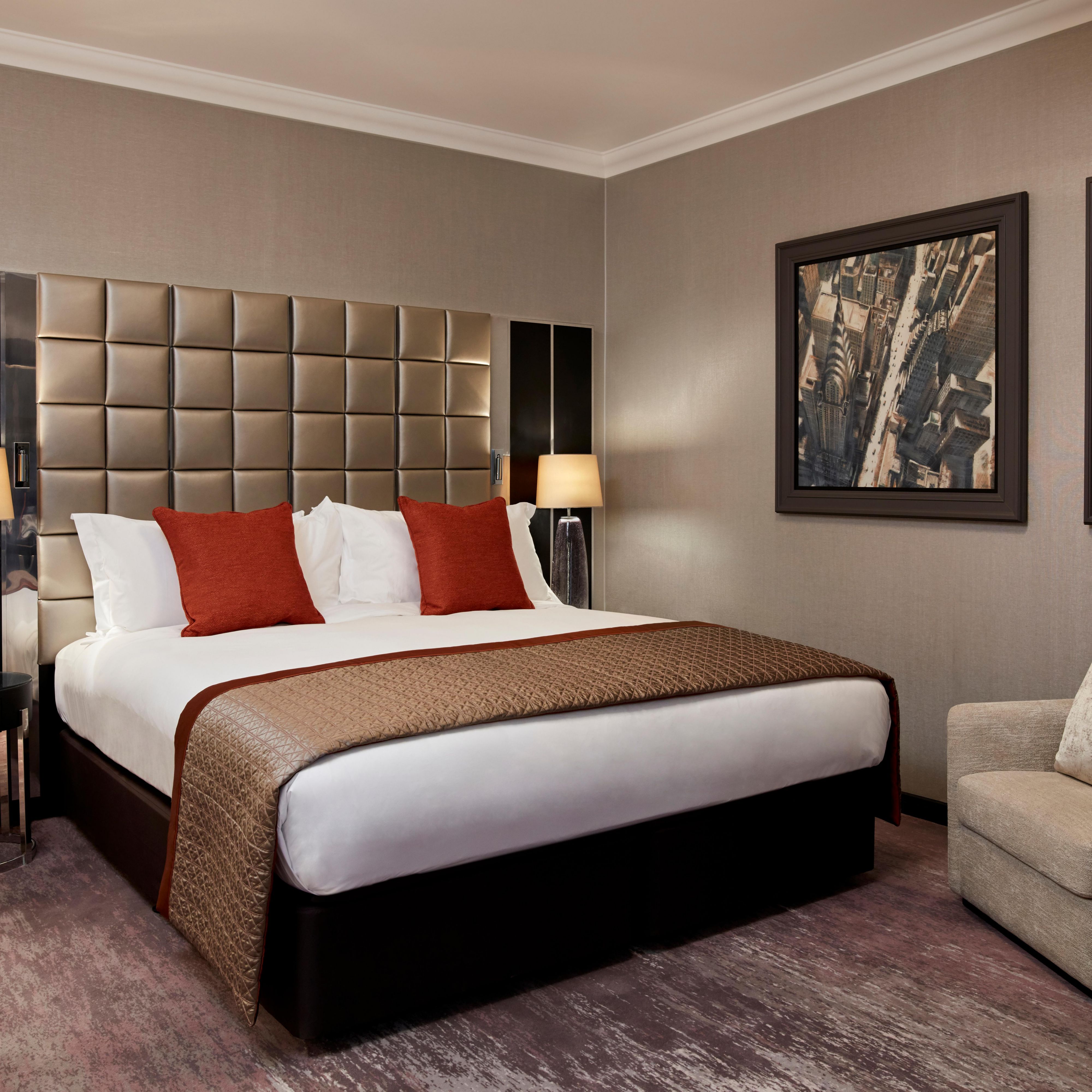 Junior suites offer a more spacious option and large kingsize bed