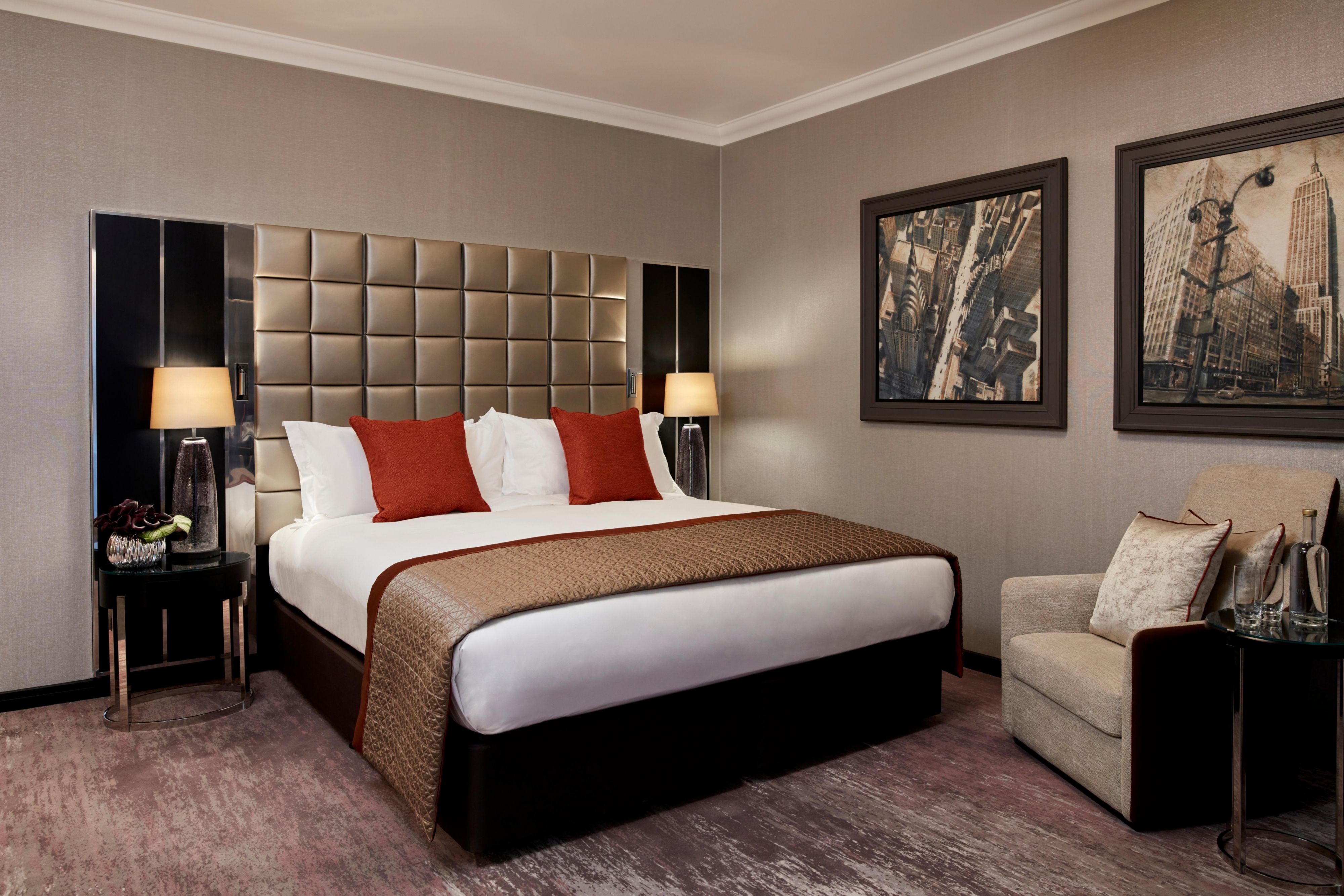 Junior suites offer a more spacious option and large kingsize bed