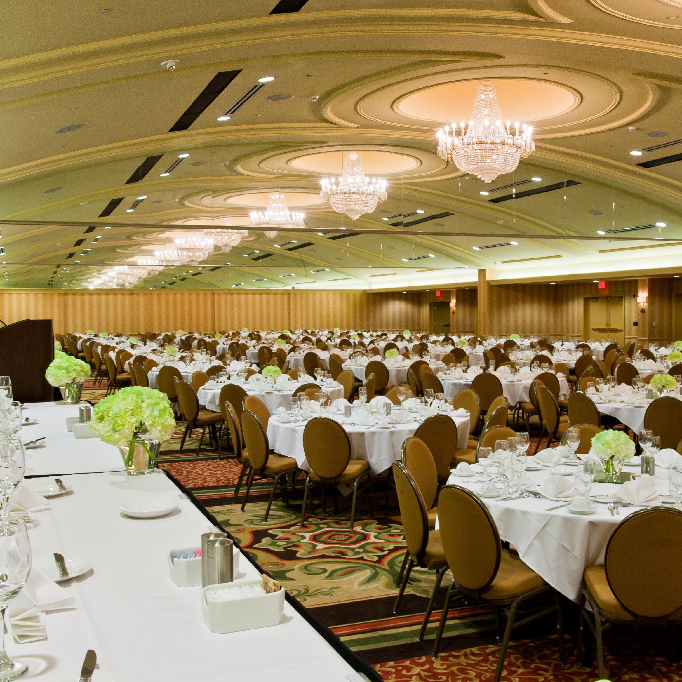 One of our largest meeting spaces, Crowne Ballroom.